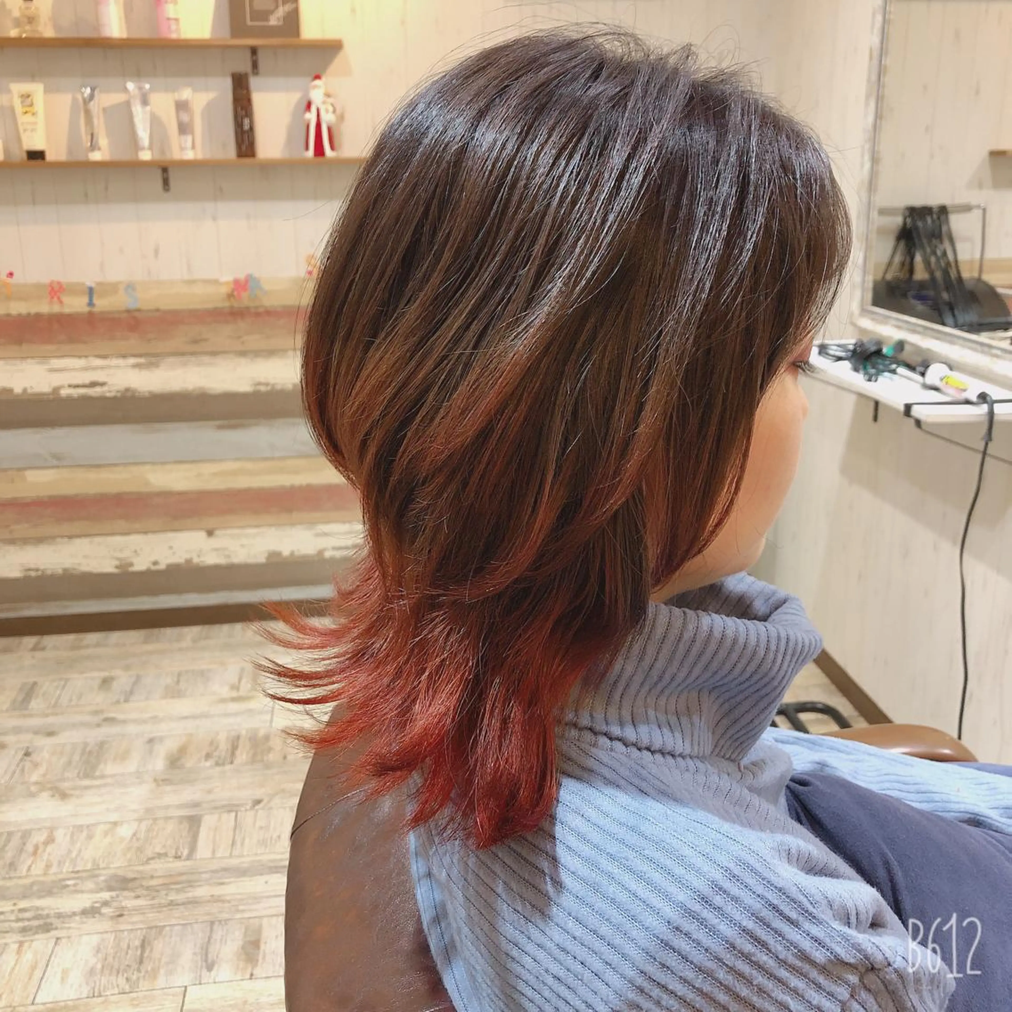 ミディアム カラー カット ヘアカラー トリートメント 【垢抜け大人髪】 TIARA西山のヘアスタイル