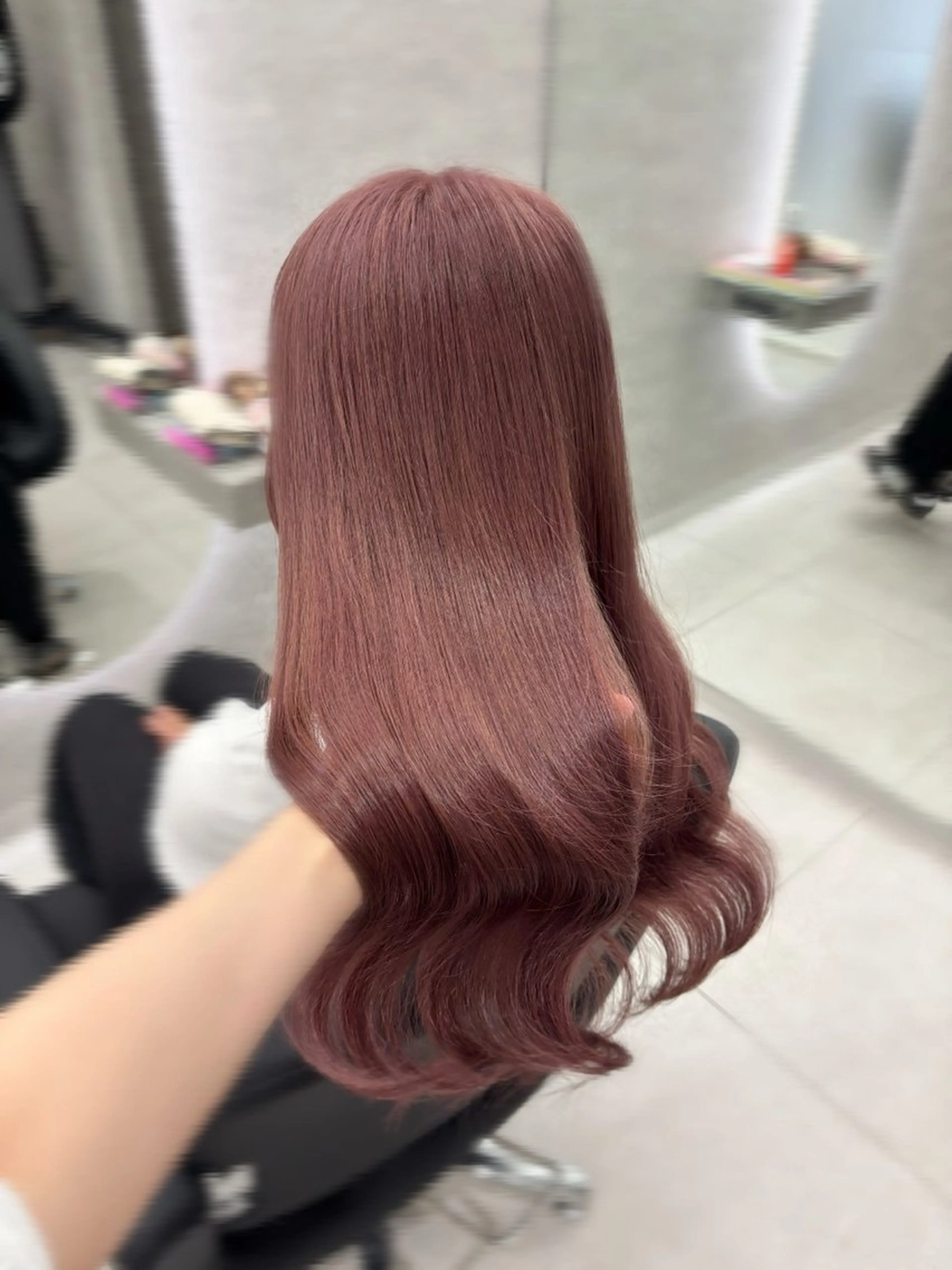ロング カラー ヘアカラー トリートメント 望 吹のヘアスタイル