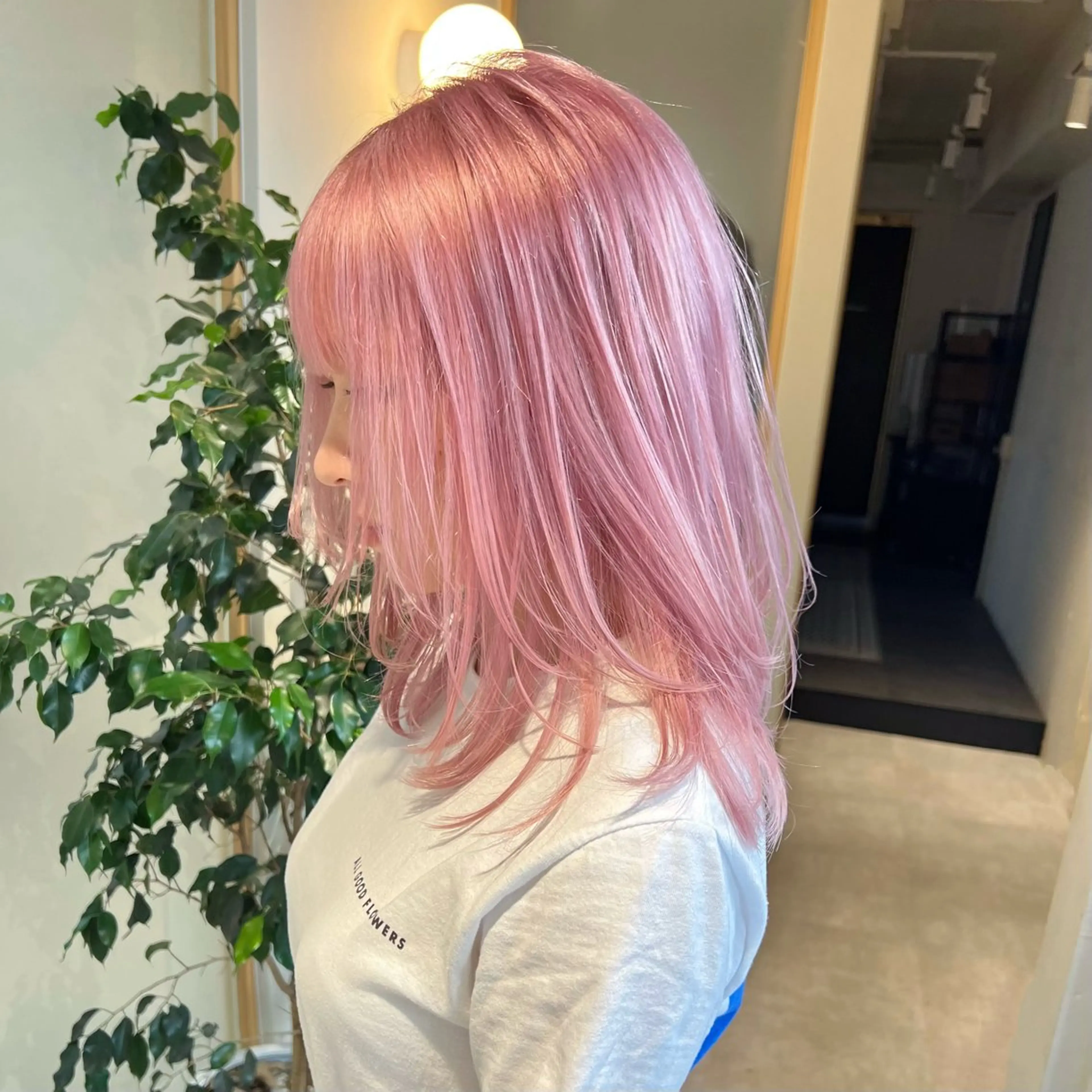 ミディアム ミディアムレイヤー レイヤーカット レイヤーカット/韓国 艶カラー🪄REN.のヘアスタイル
