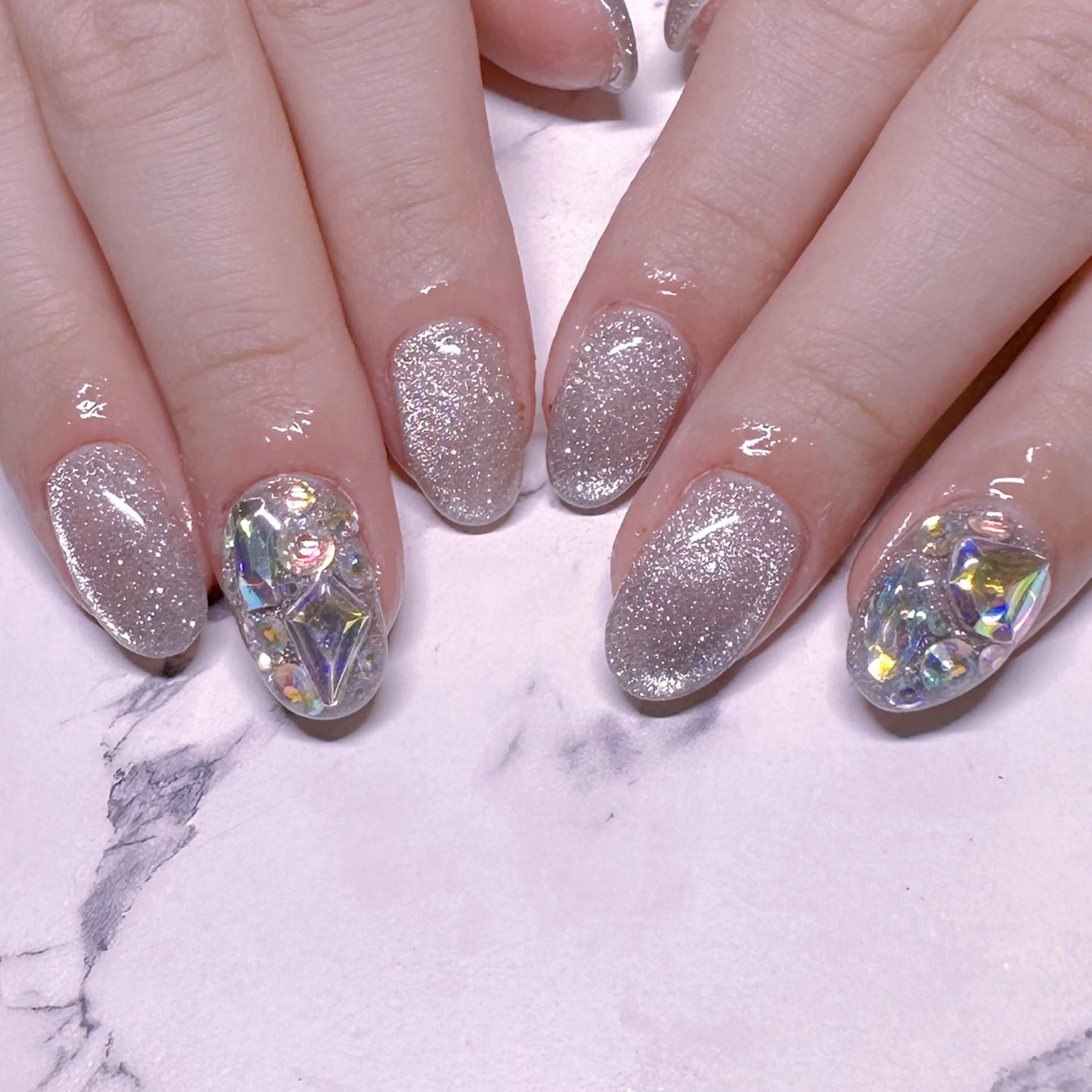 ネイル ハンドネイル Alushe平井店 🔅アイ🔅のネイルデザイン