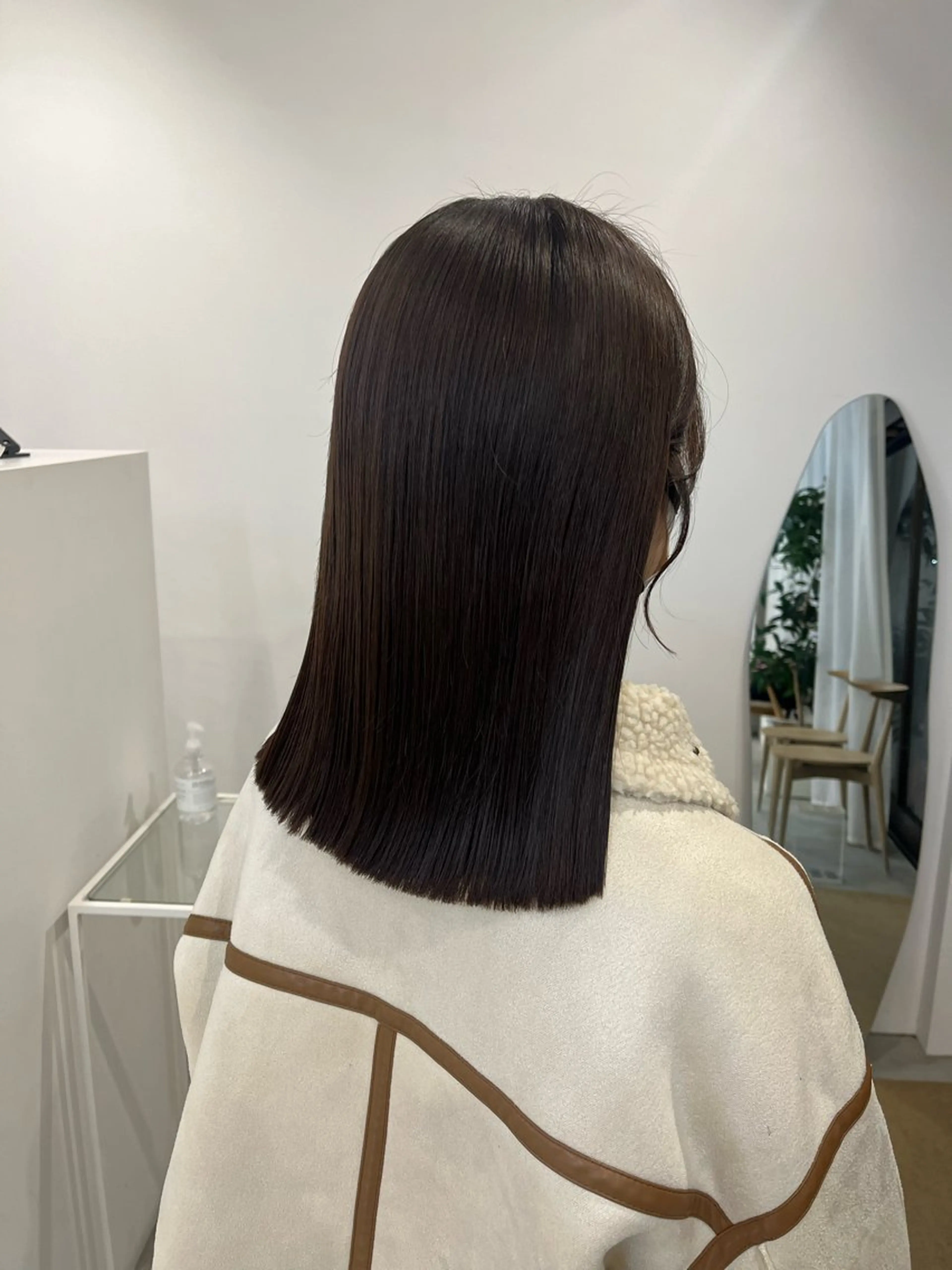 ミディアム 顔周りカット fit　stand所属・ハルカ/ fit standのヘアスタイル