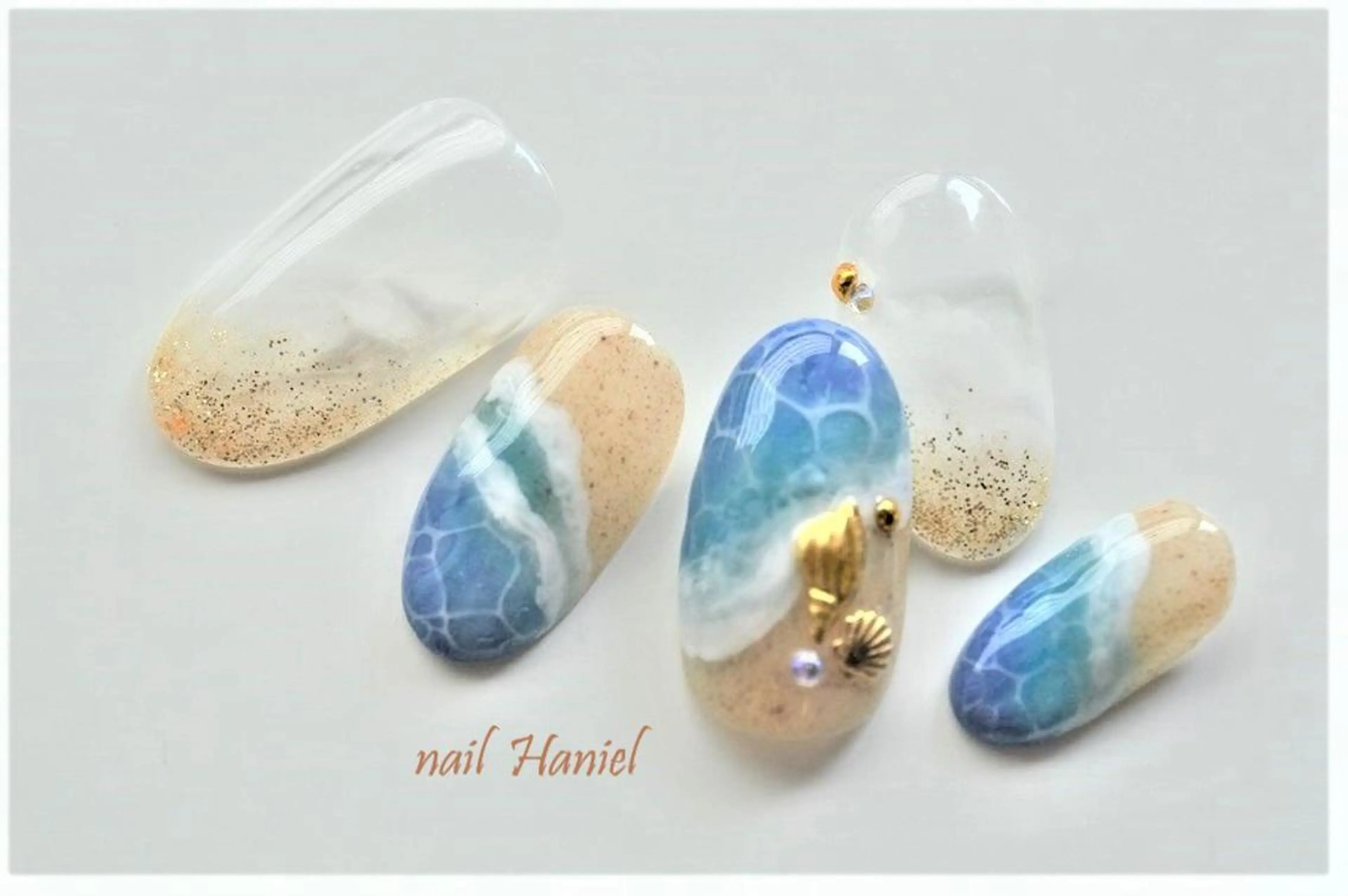 ネイル フットネイル ジェルネイル パラジェル nail Haniel所属・半蔵門サロンハニエル 魅神 ちよのネイルデザイン