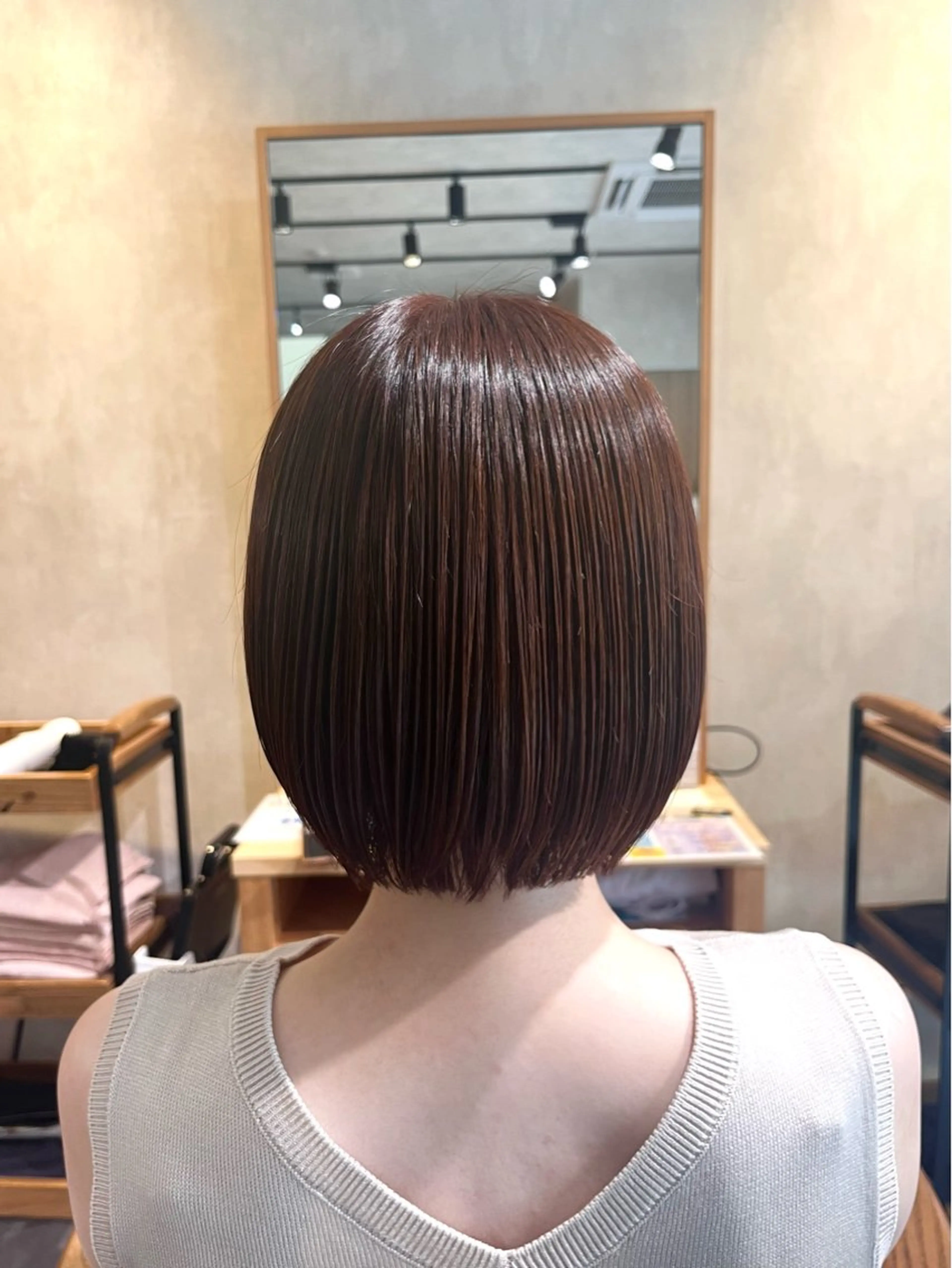 ショート 切りっぱなしボブ ボブ bel./arie ⠀ ⠀ ⠀のヘアスタイル