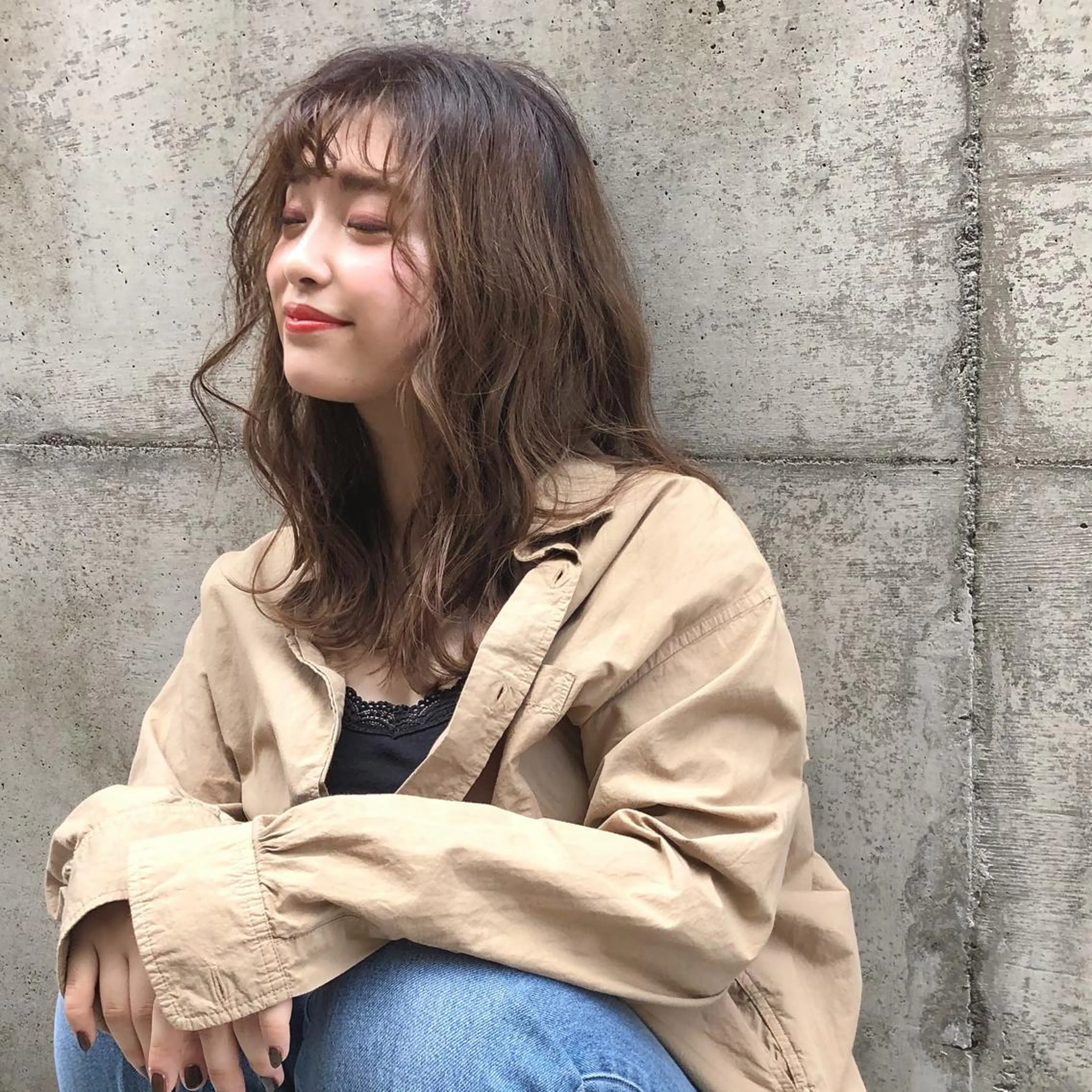 ミディアム 韓国🇰🇷ボブ✂︎ レイヤー✂︎三吉明人のヘアスタイル
