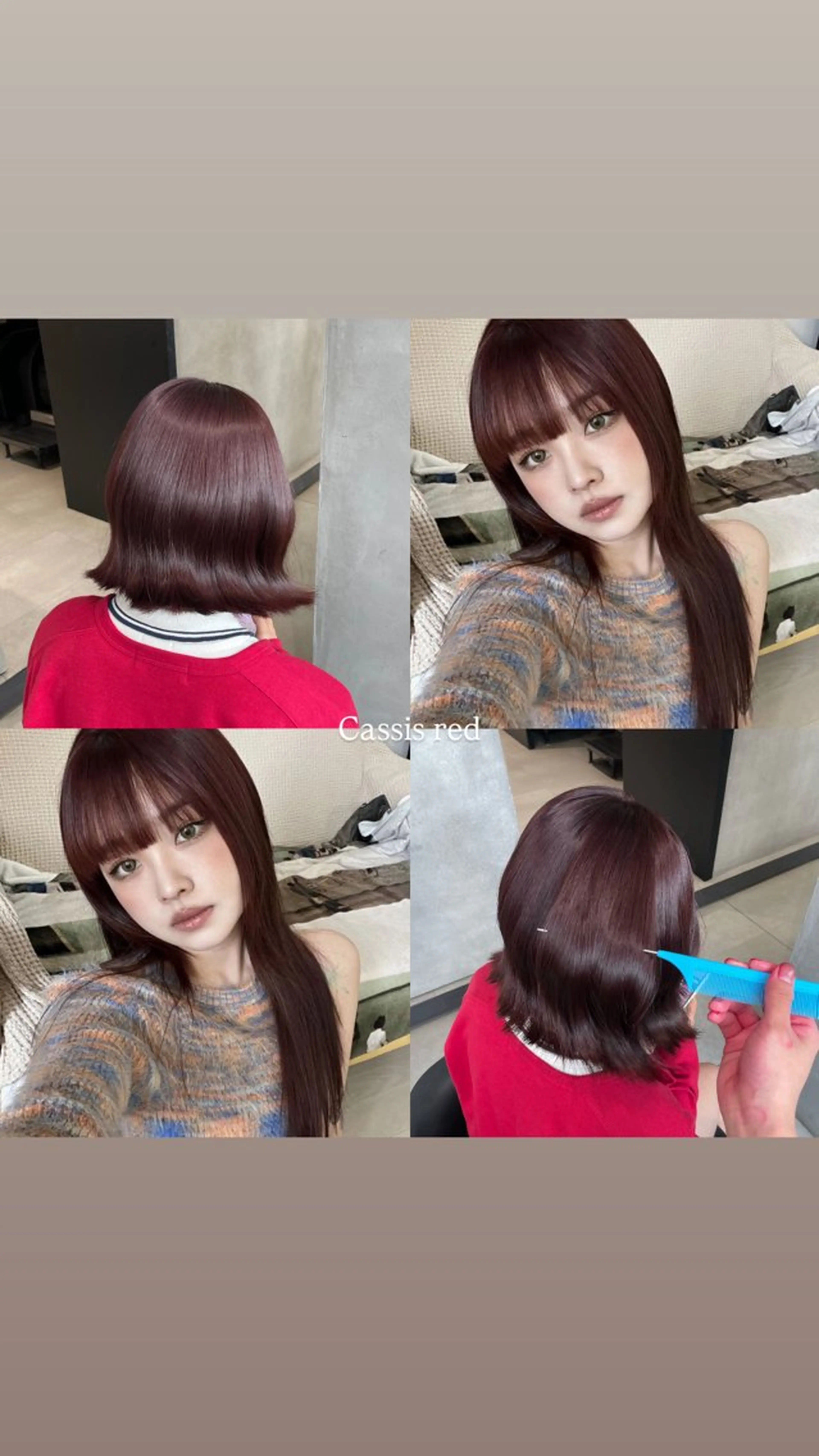 カラー offwhite Nano🪩🧡のヘアスタイル