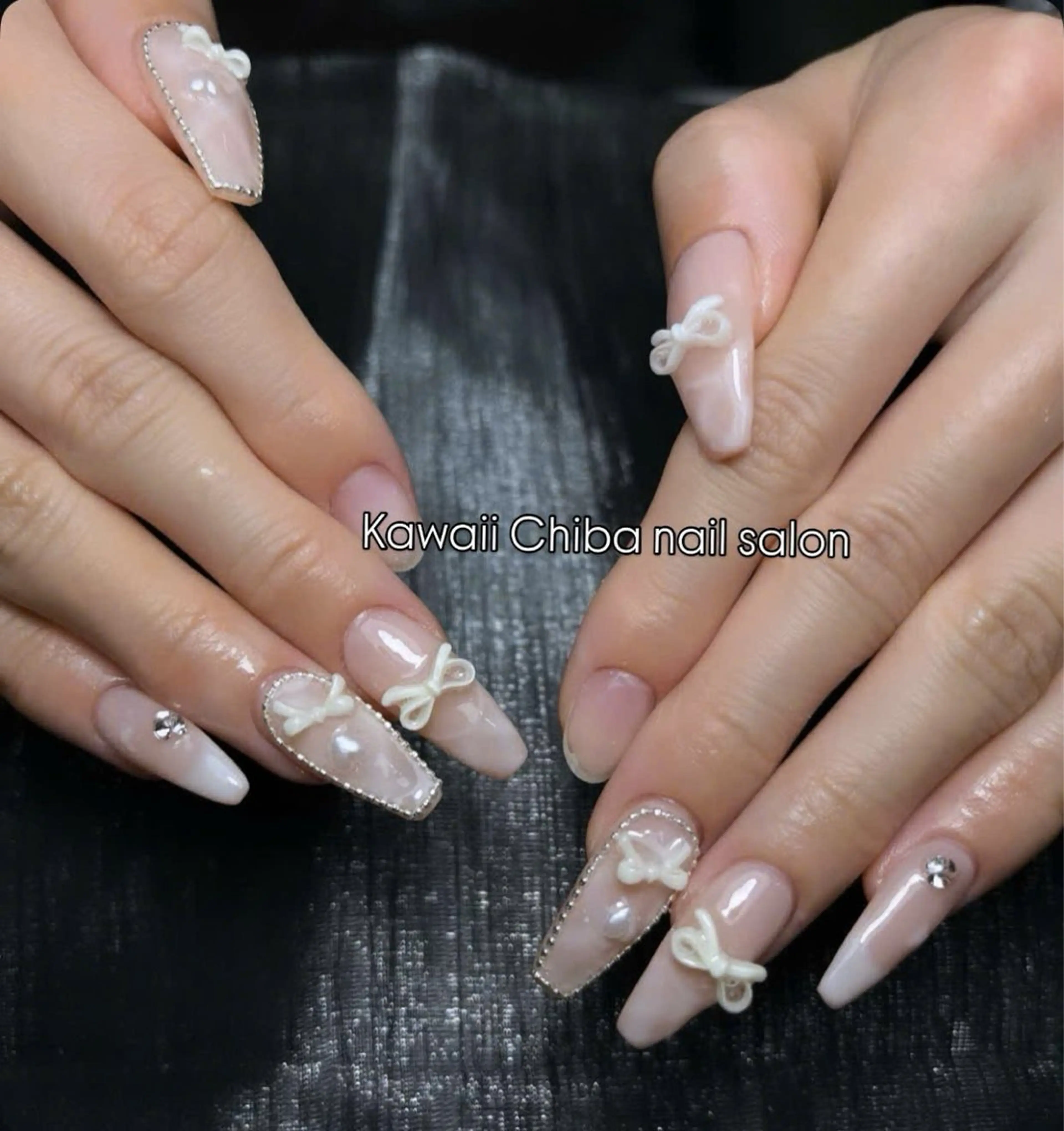 ネイル 長さ出し 韓国ネイル ワンホンネイル Kawaii _Nailのネイルデザイン