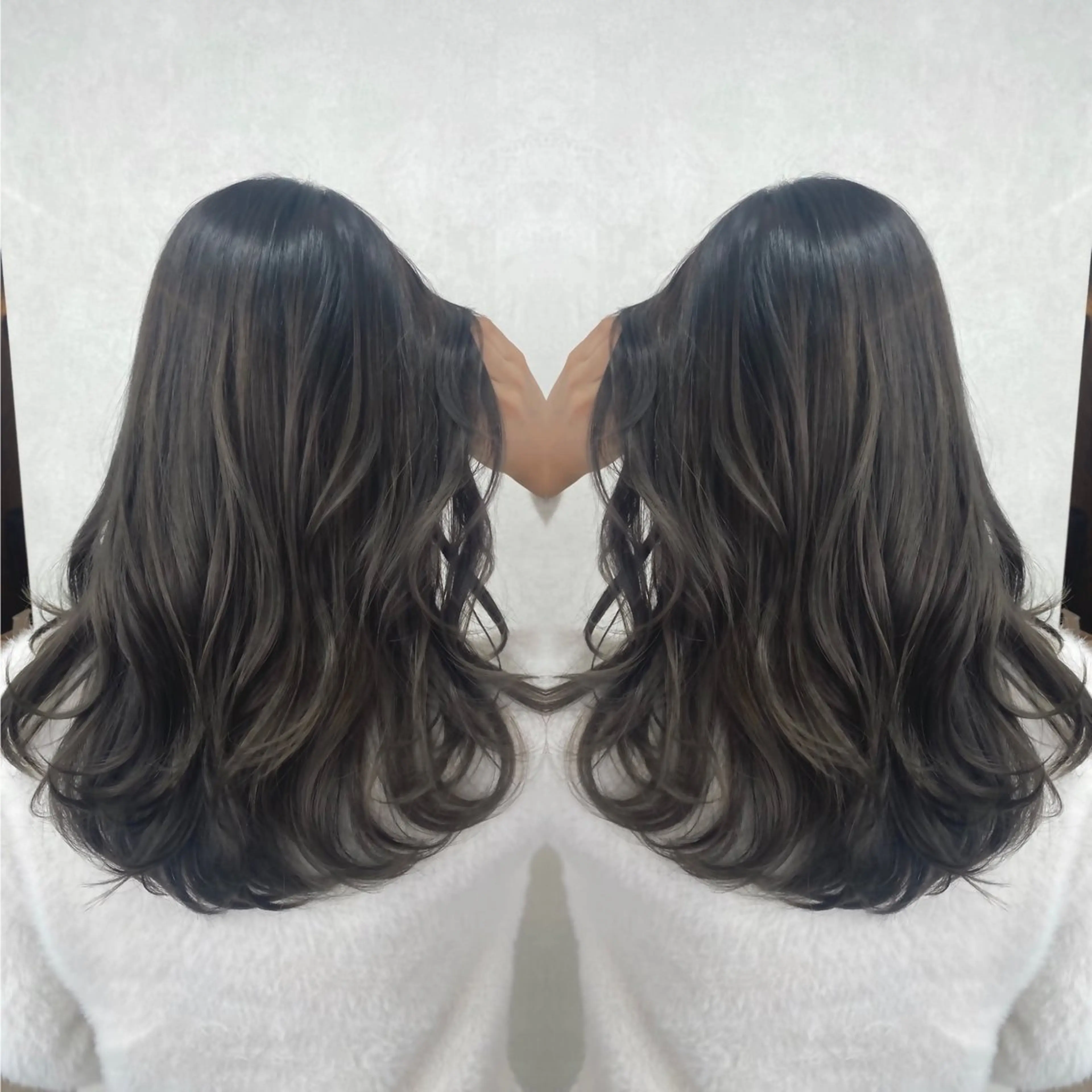 ロング カラー カット トリートメント tocca 💜石田愛結💜のヘアスタイル