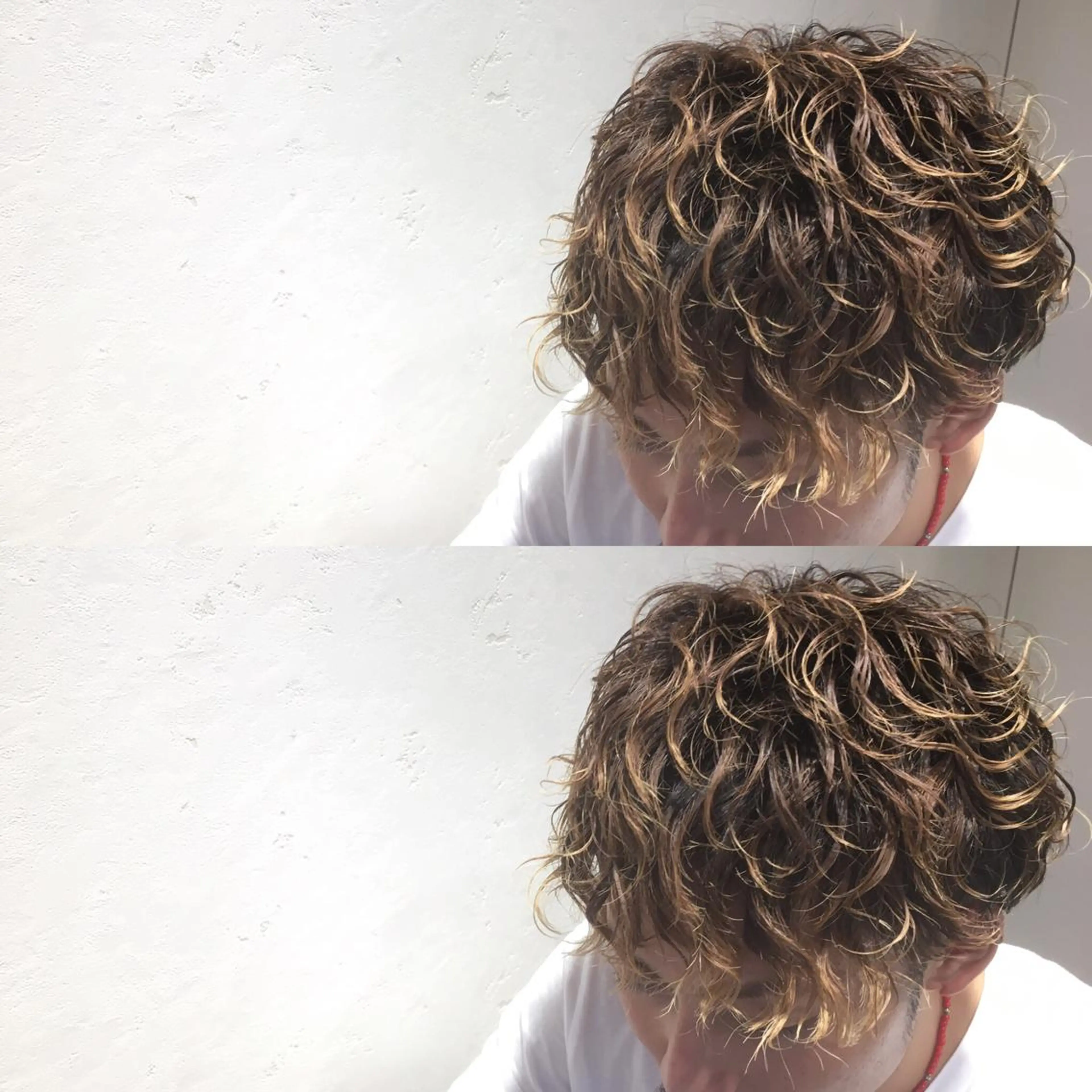 ショート パーマ メンズ 長江 諒のヘアスタイル