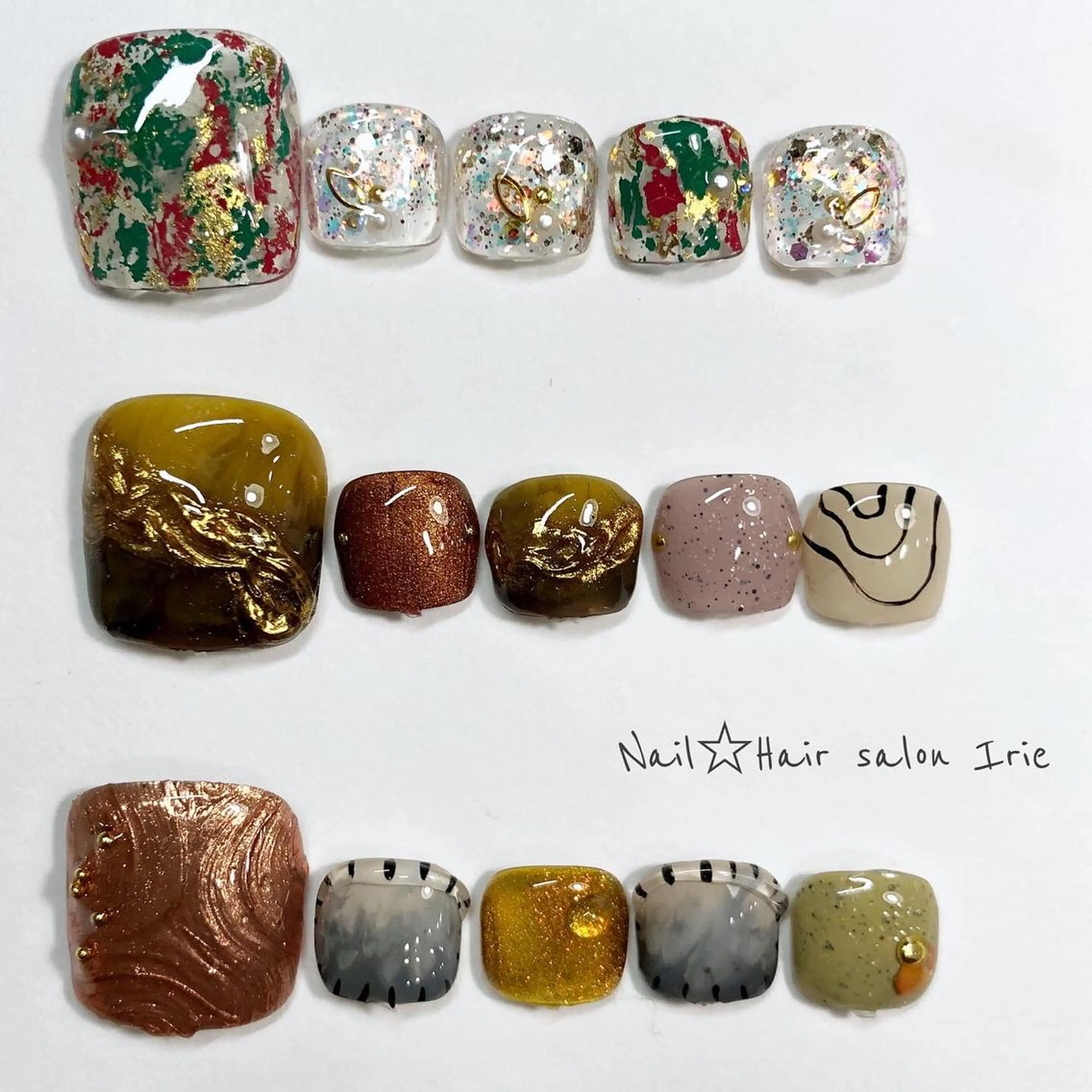 ネイル フットネイル フットネイル Hair salon Irie所属・與儀 知佳のネイルデザイン