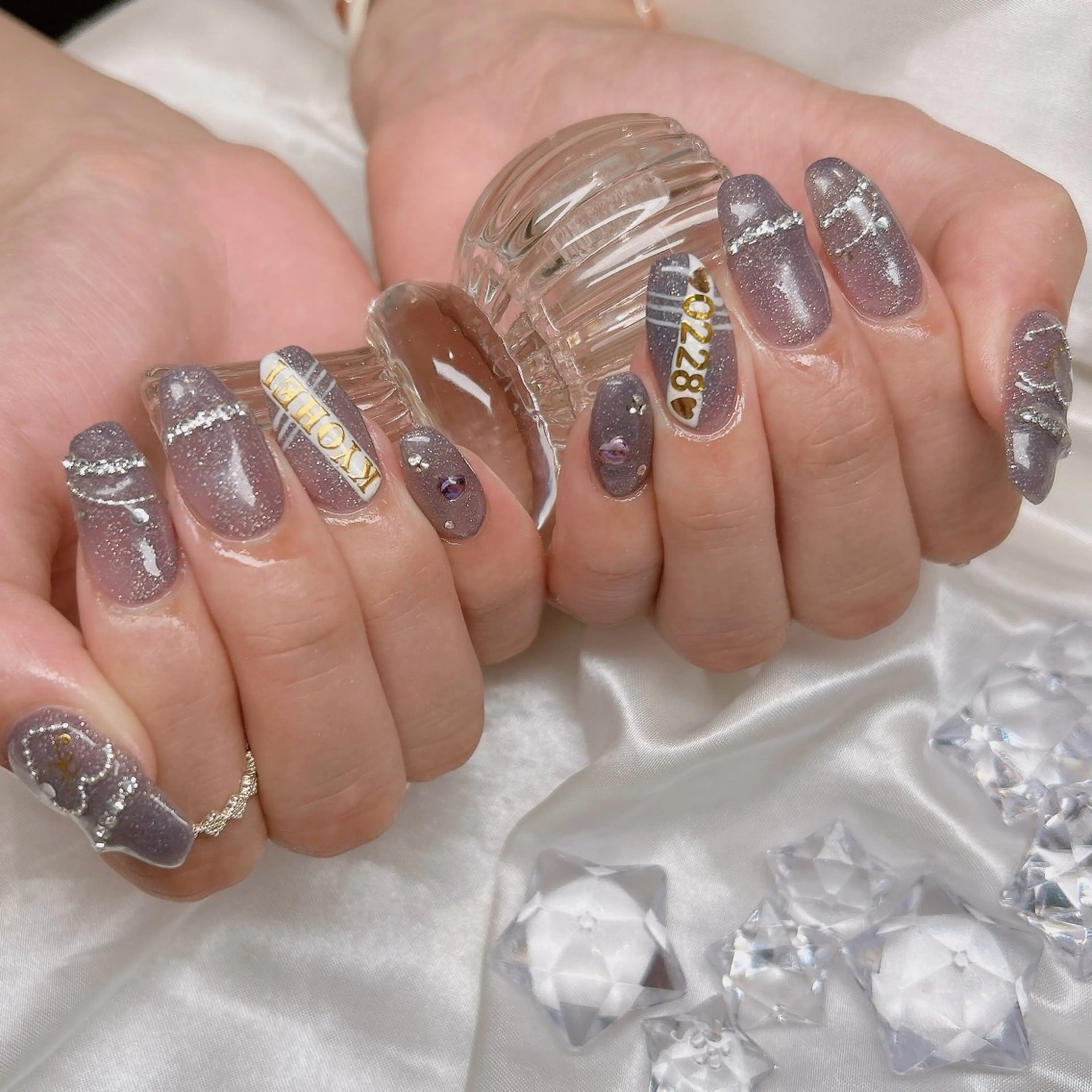 ネイル ハンドネイル junna のぞいてねのネイルデザイン