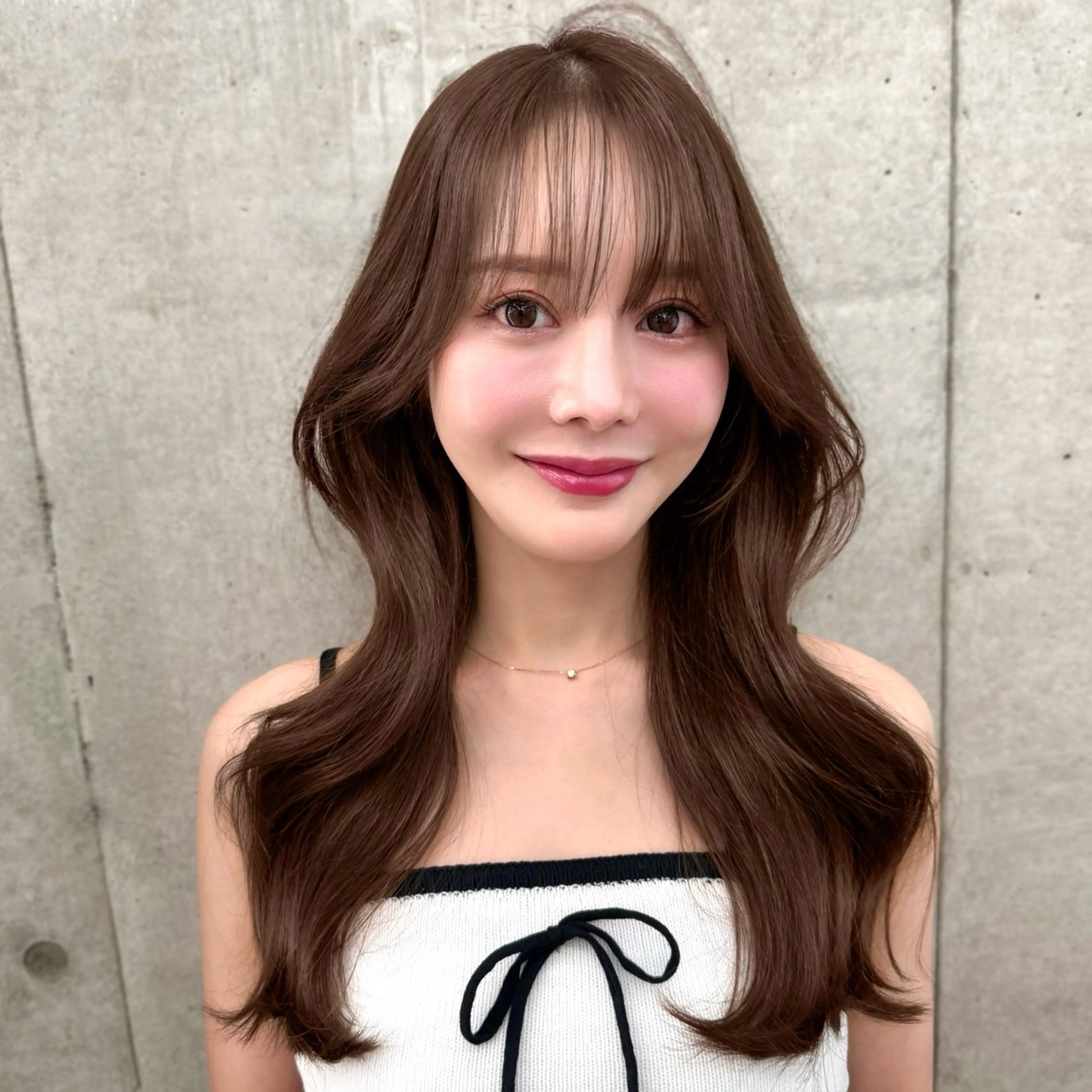 ロング カラー カット ヘアカラー トリートメント 韓国ヘア🇰🇷 レイヤー/芝春樹のヘアスタイル