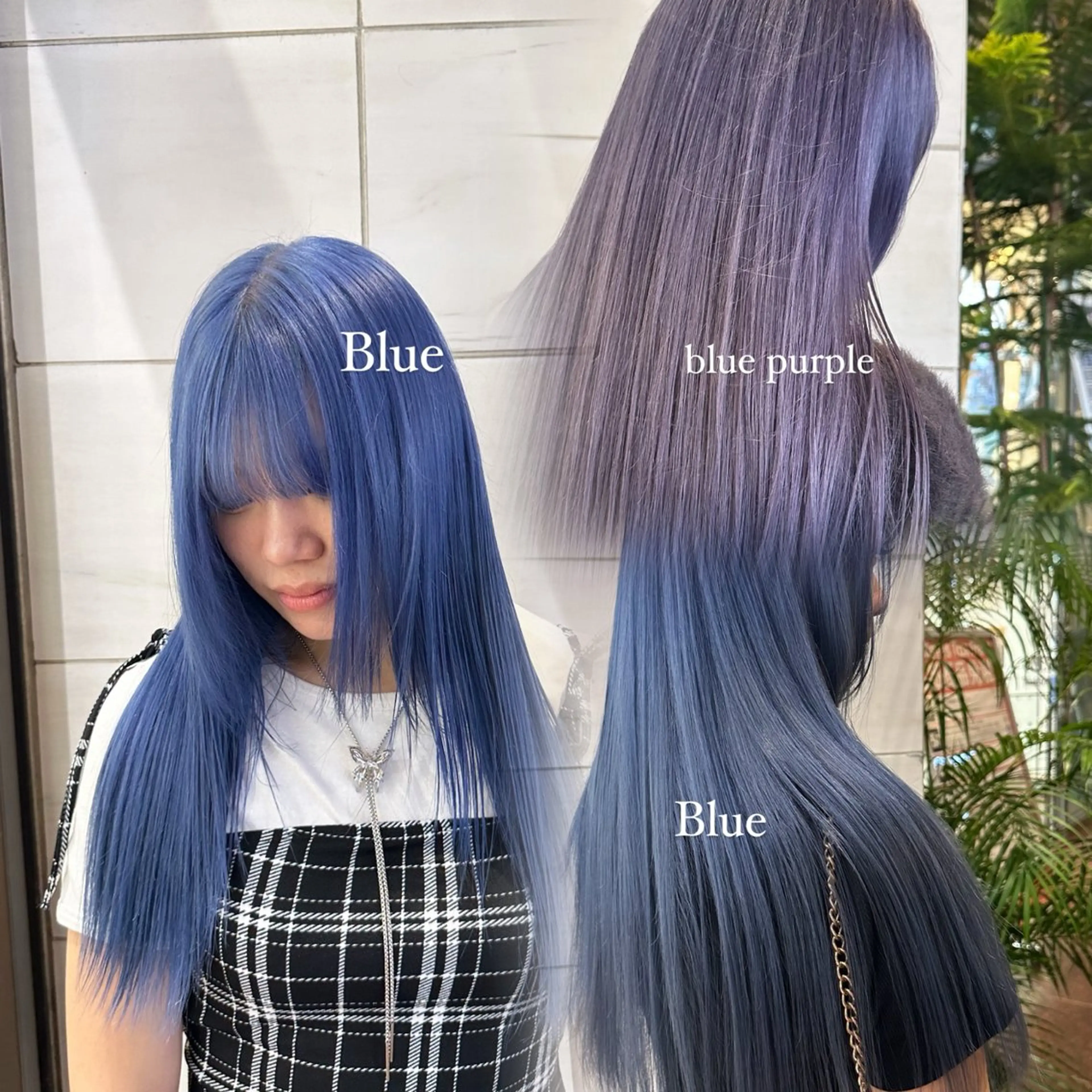 【ブルー系カラー寒色系カラー】🌊ケアブリーチ+カラー🌊の写真