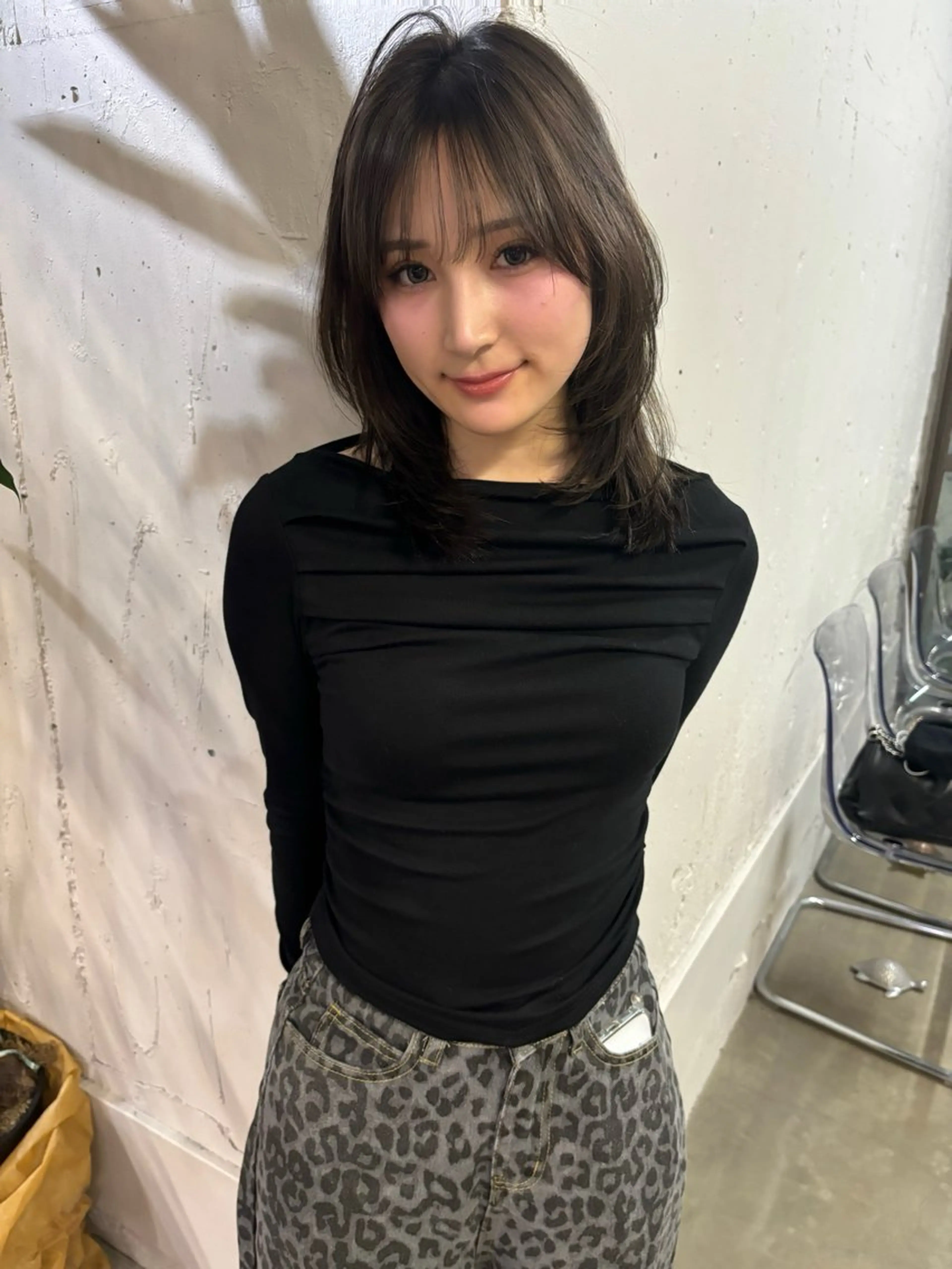 ミディアム カット 似合わせレイヤーカ ット ʚɞ riiのヘアスタイル