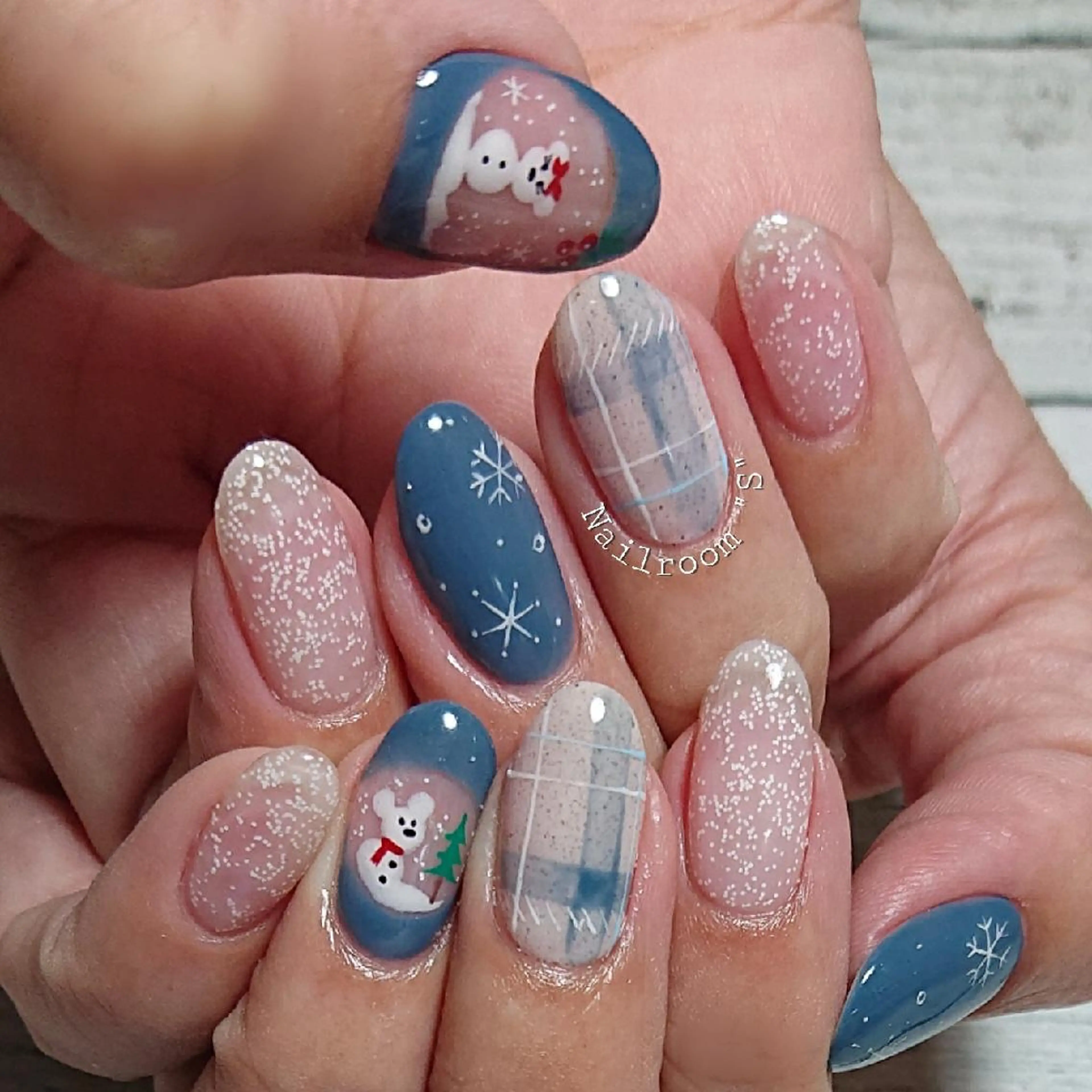 ネイル 冬ネイル ハンドネイル ハンドケア Nail room  "S"  SAKAIのネイルデザイン