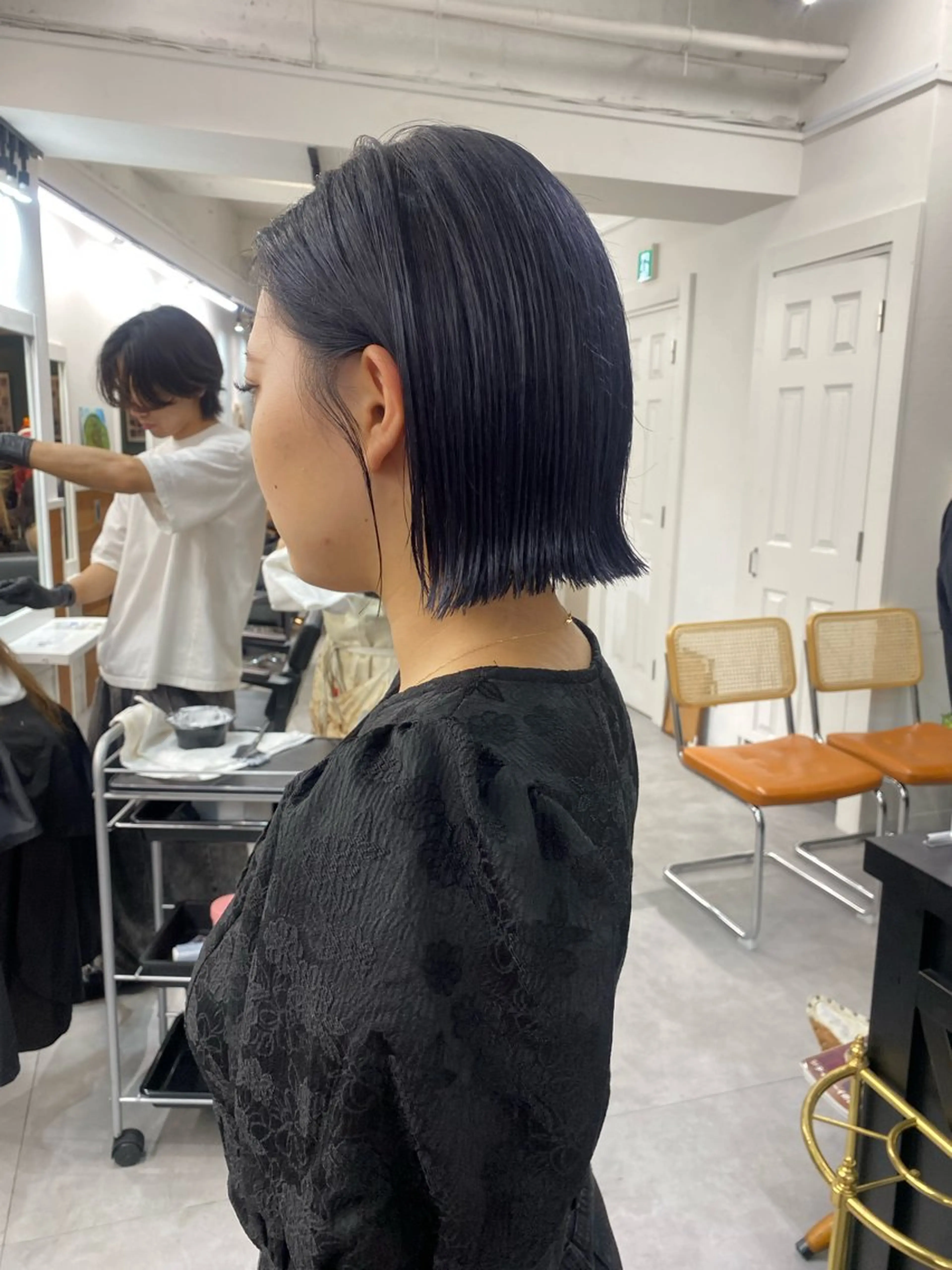 ミディアム カラー カット ヘアカラー トリートメント ボブ/透明感カラー /サナ🌼のヘアスタイル