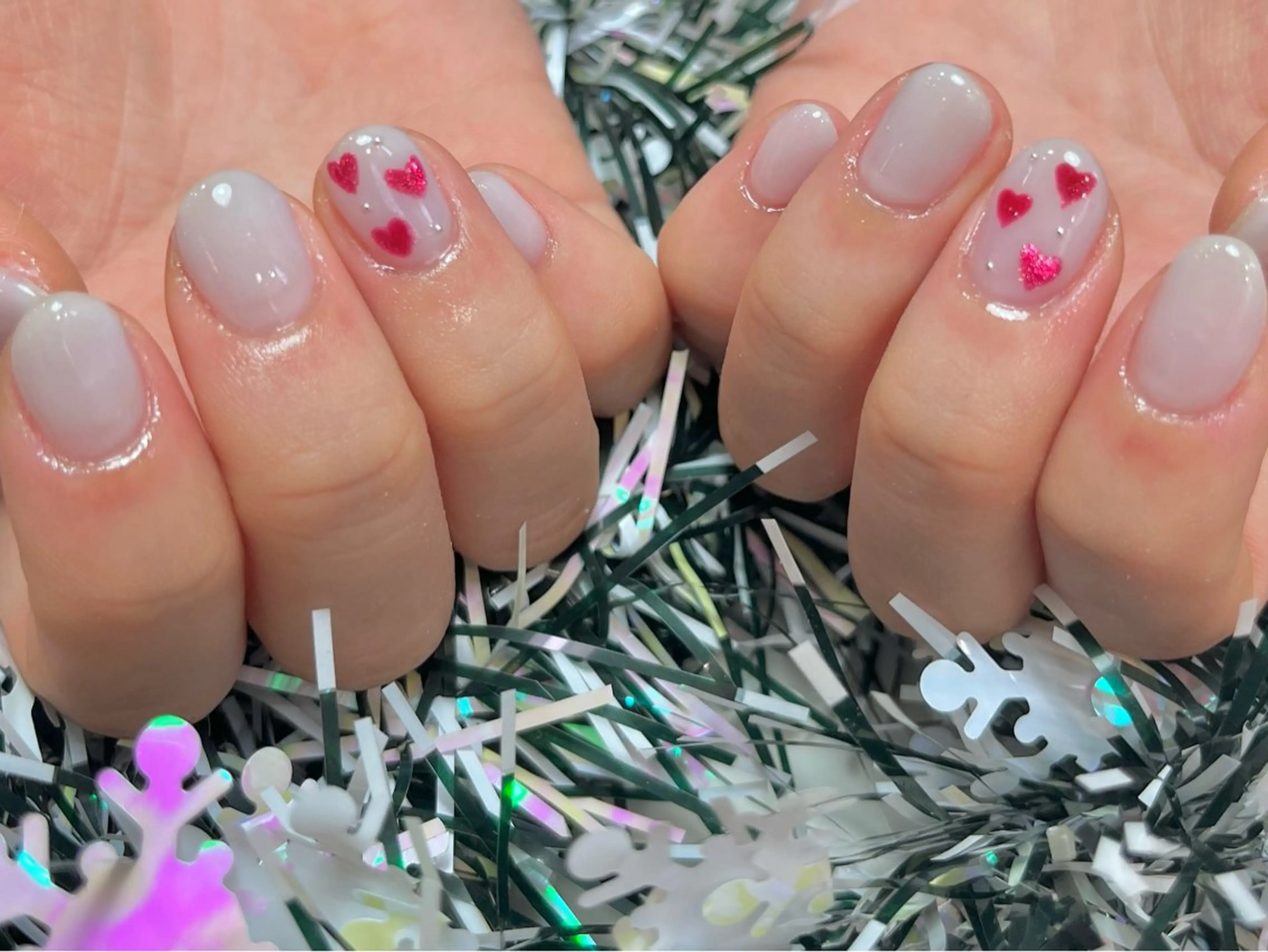 ネイル ハート Queen nail所属・QUEENＮA IＬ JR寺田町1分のネイルデザイン