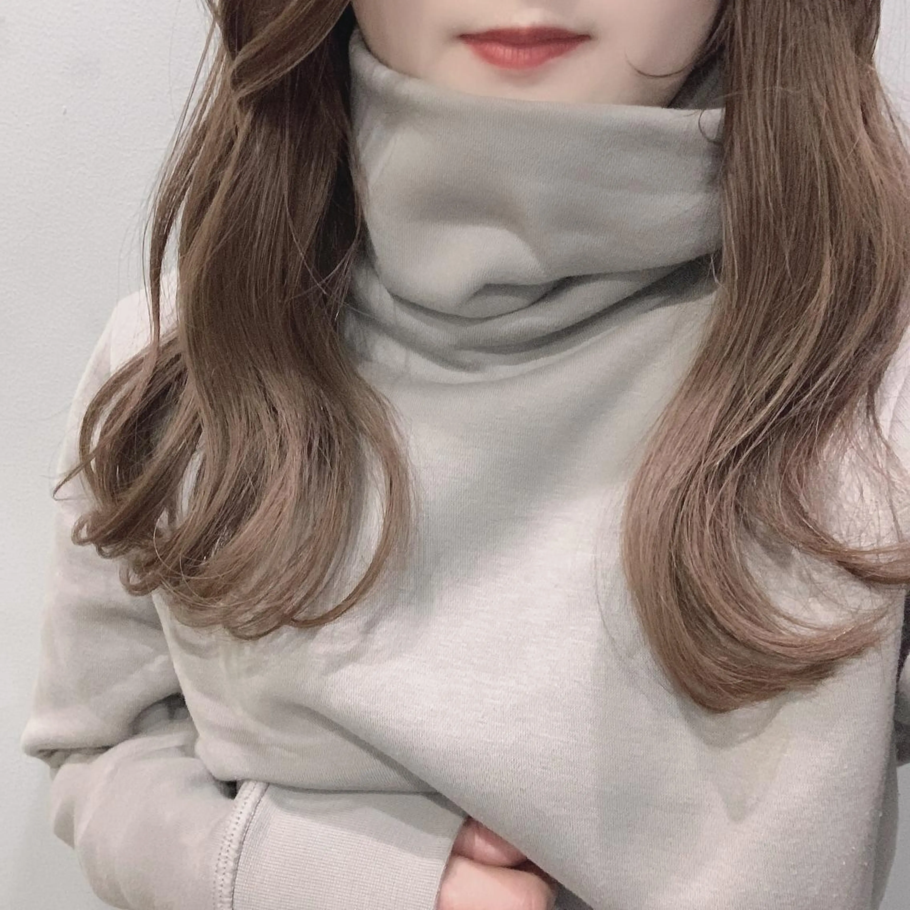 ミディアム カラー ヘアアレンジ ベージュカラー 透明感カラー 顔周りカット/アレン ジ/カラー小野寺紗良のヘアスタイル