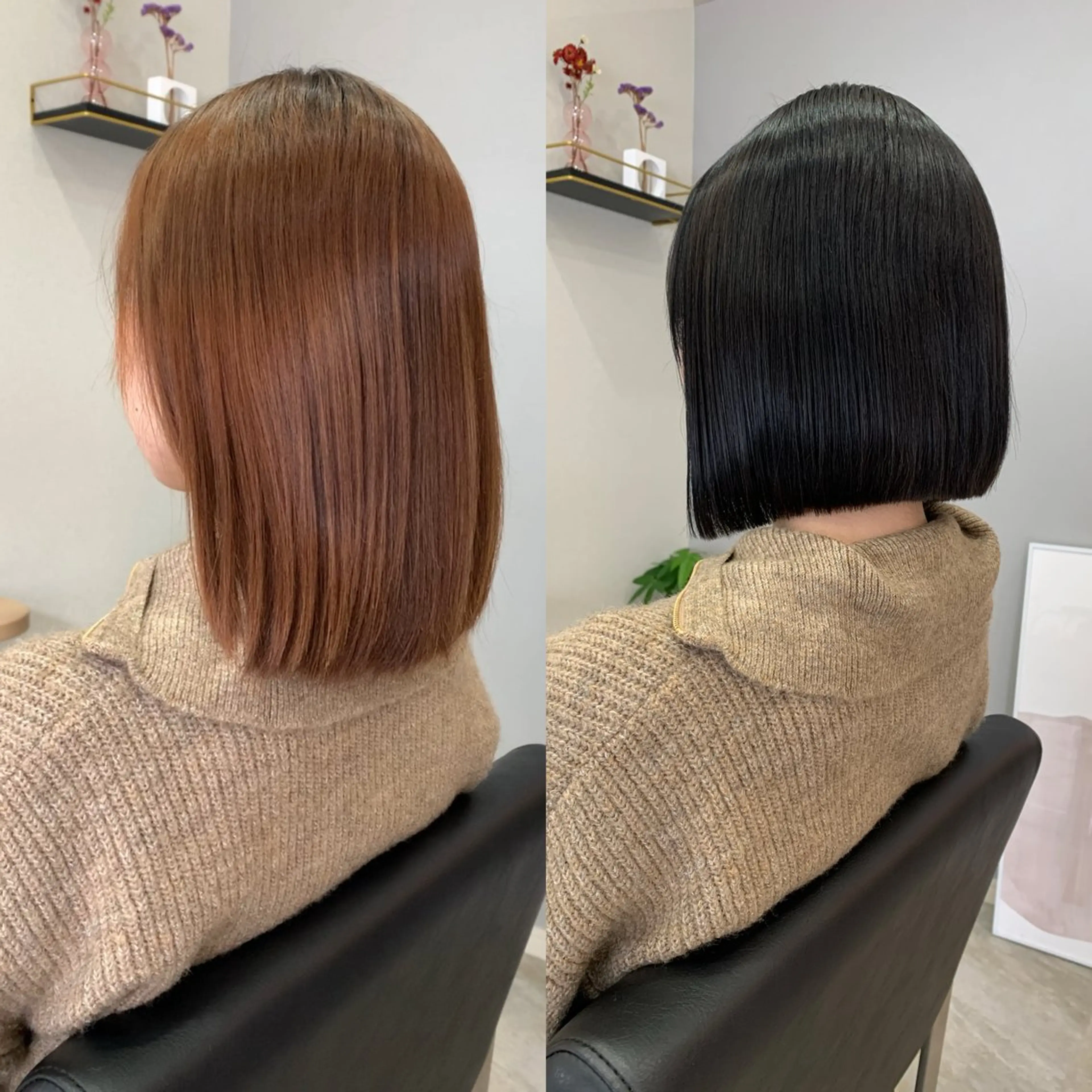 ショート 前下がりボブ ボブ カット ヘアカラー トリートメント en.【エン】所属・en.桐山 晃彦のヘアスタイル