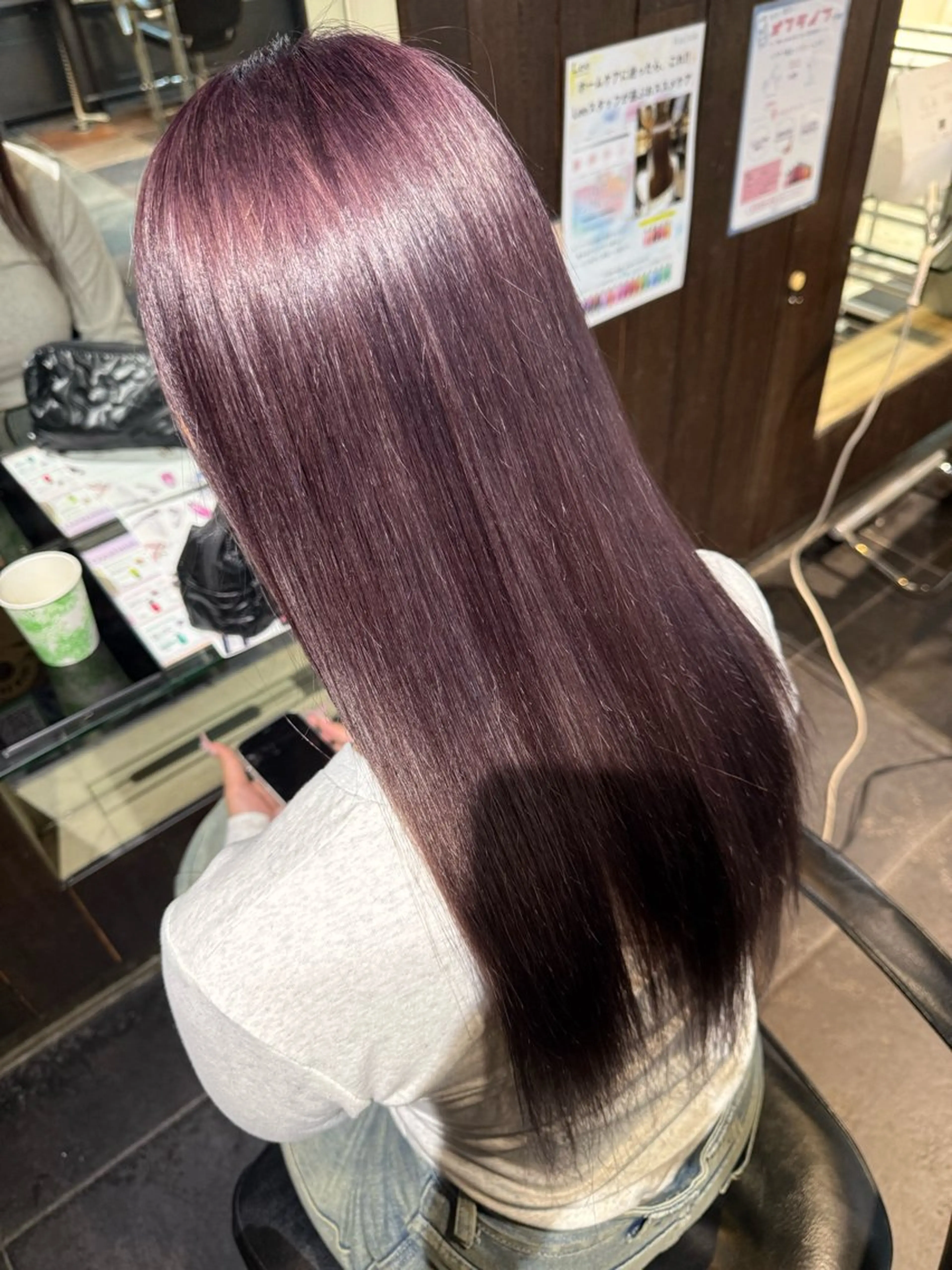 ロング ヘアカラー ズシ ヒカルのヘアスタイル