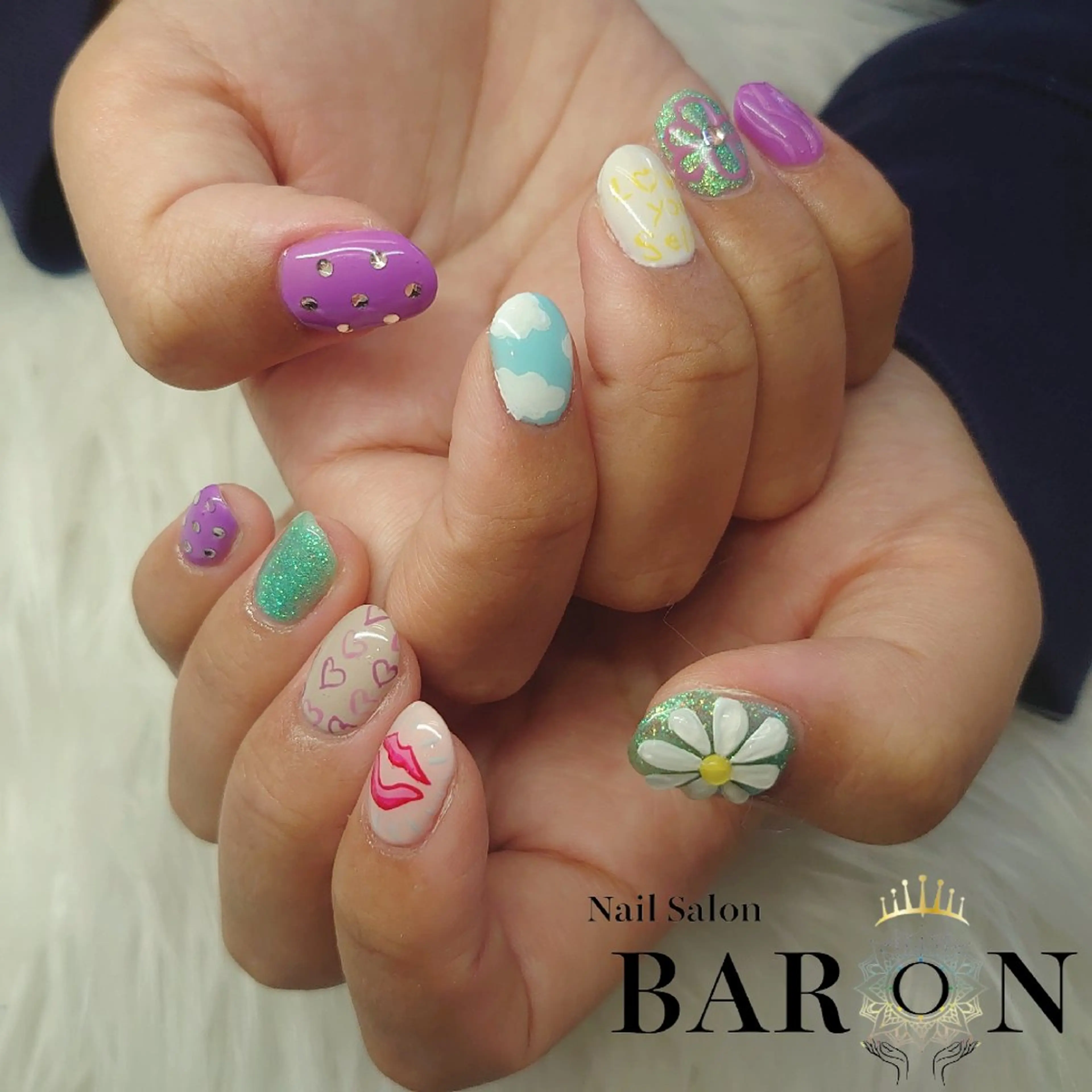 ネイル アートネイル 持ち込み ♛BARON♛ AOIのネイルデザイン