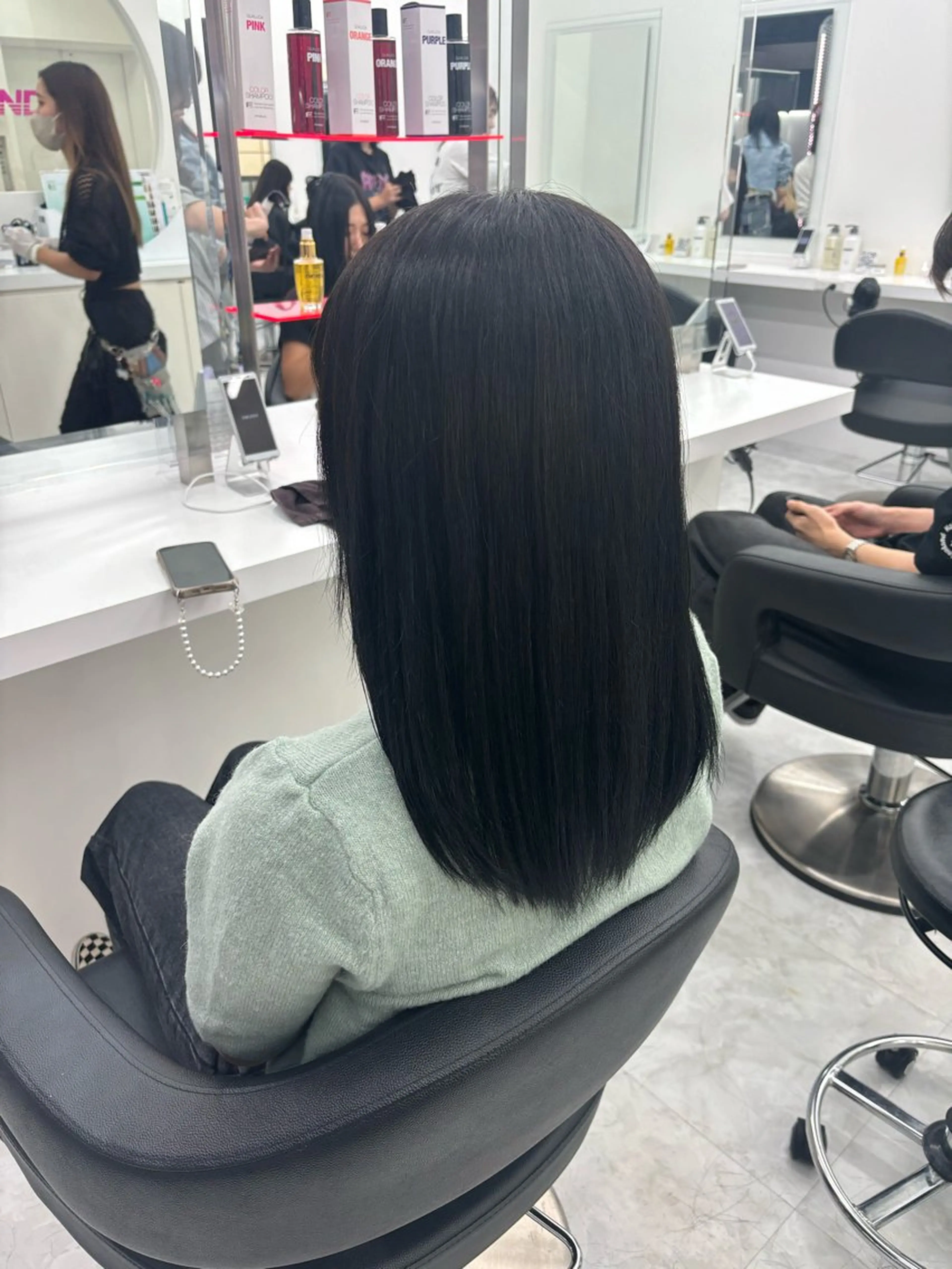 ロング カラー カット ヘアカラー トリートメント 🤍レイヤー/顔周り 暖色hirari🤍のヘアスタイル