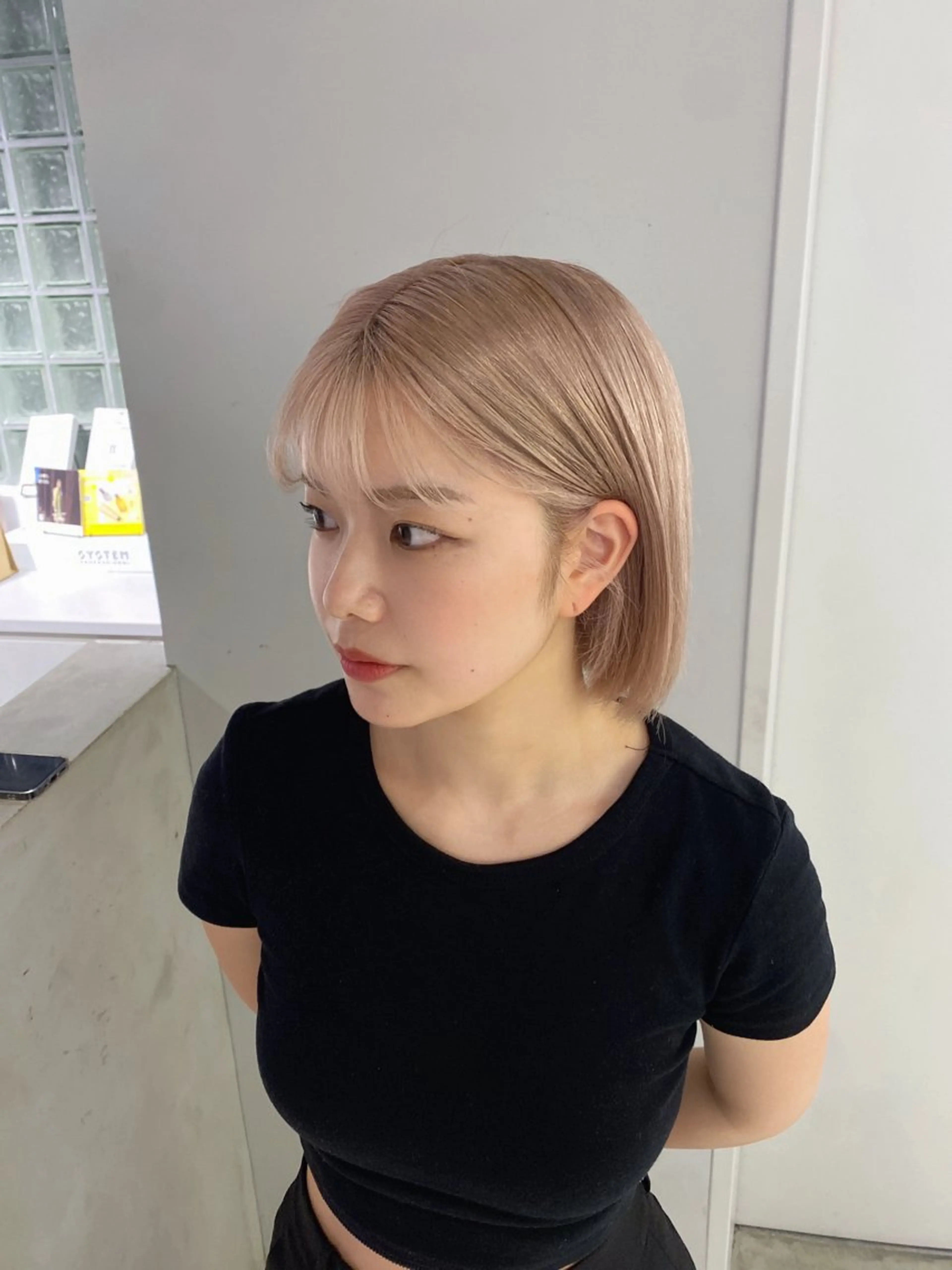 ミディアム ヘアカラー トリートメント 心斎橋 /ブリーチ/ショウマのヘアスタイル