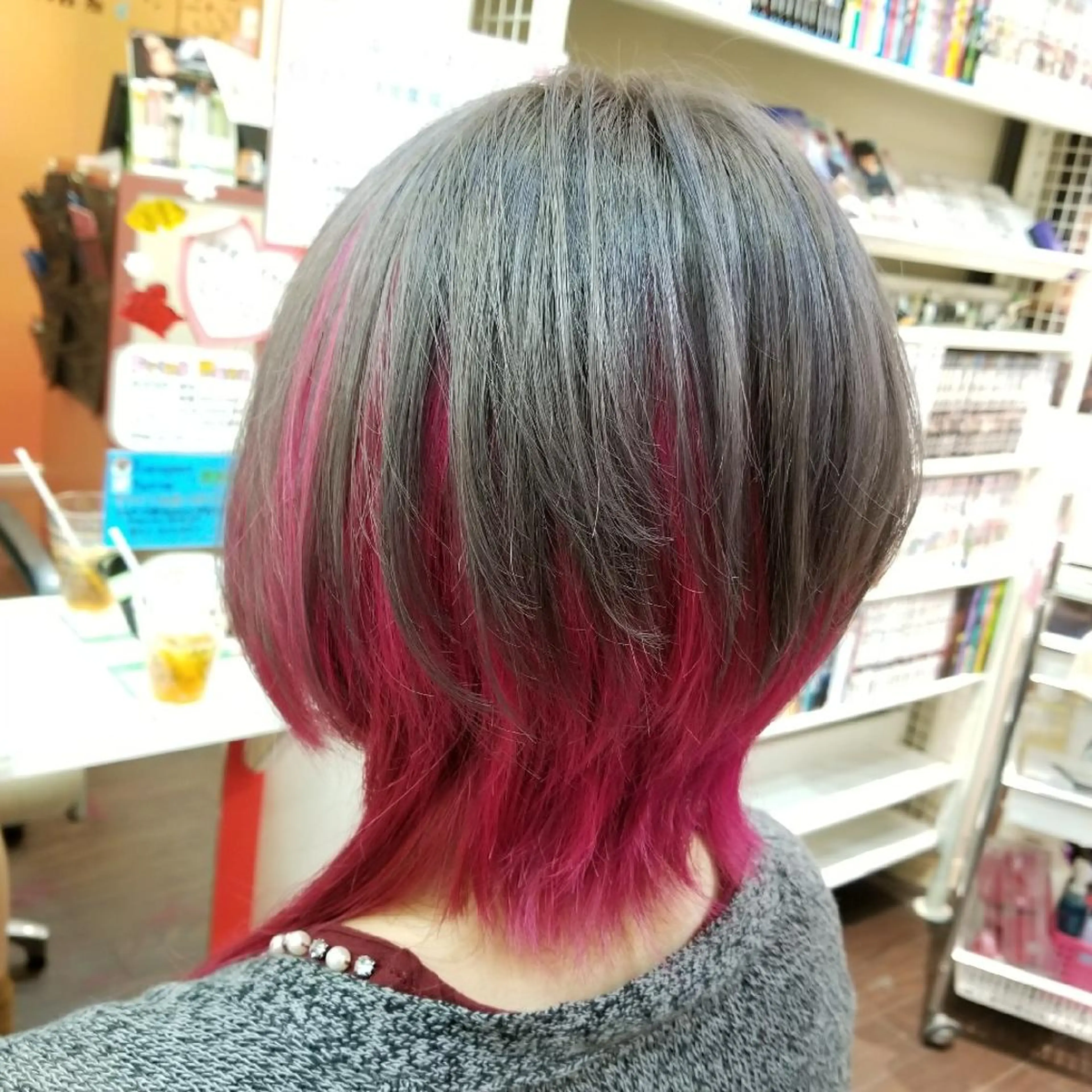 ショート カラー ヘアカラー トリートメント 植田 修平/エクステ /髪質改善カラーのヘアスタイル