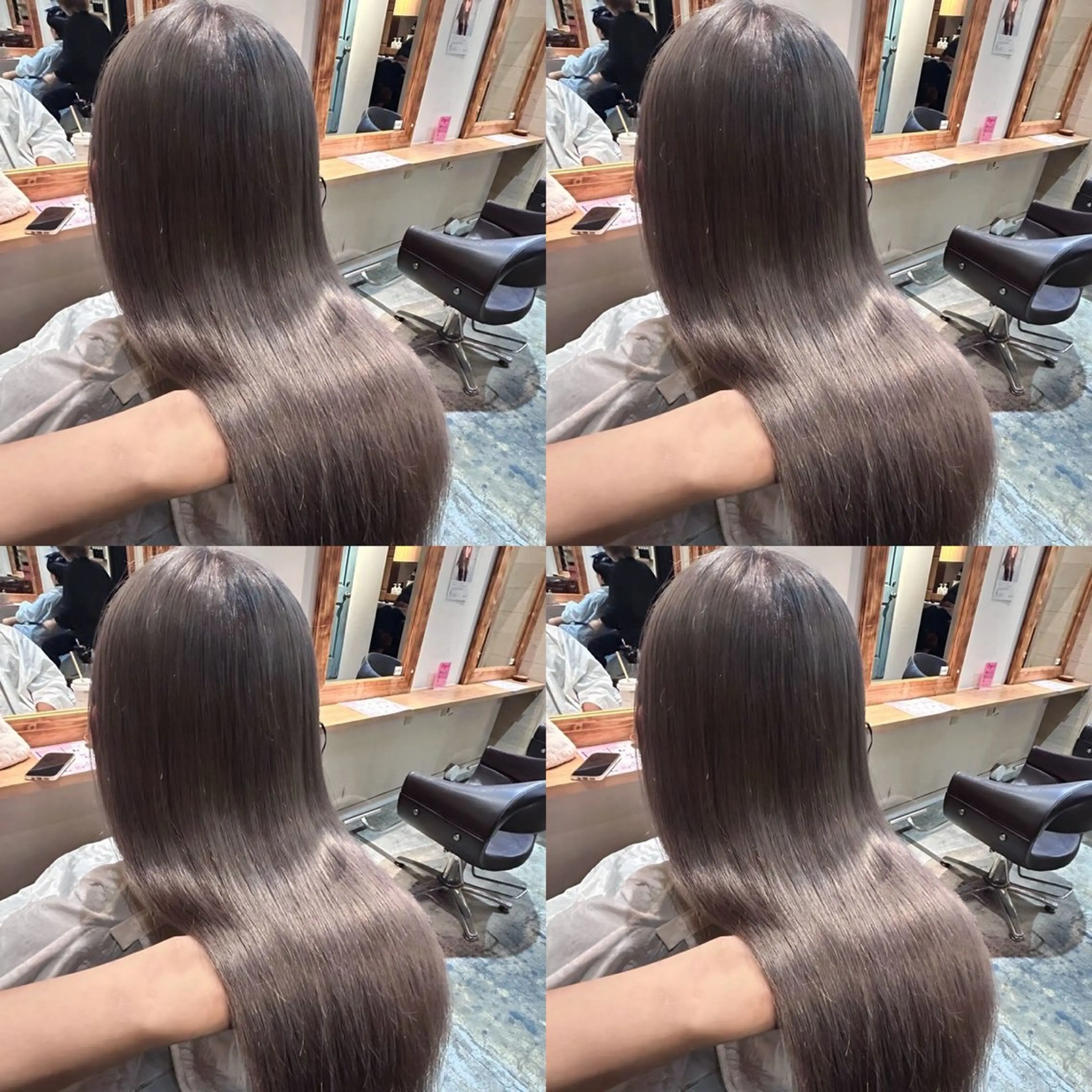 ロング カラー ヘアカラー トリートメント 韓国レイヤー/ ハッシュカットひかるのヘアスタイル