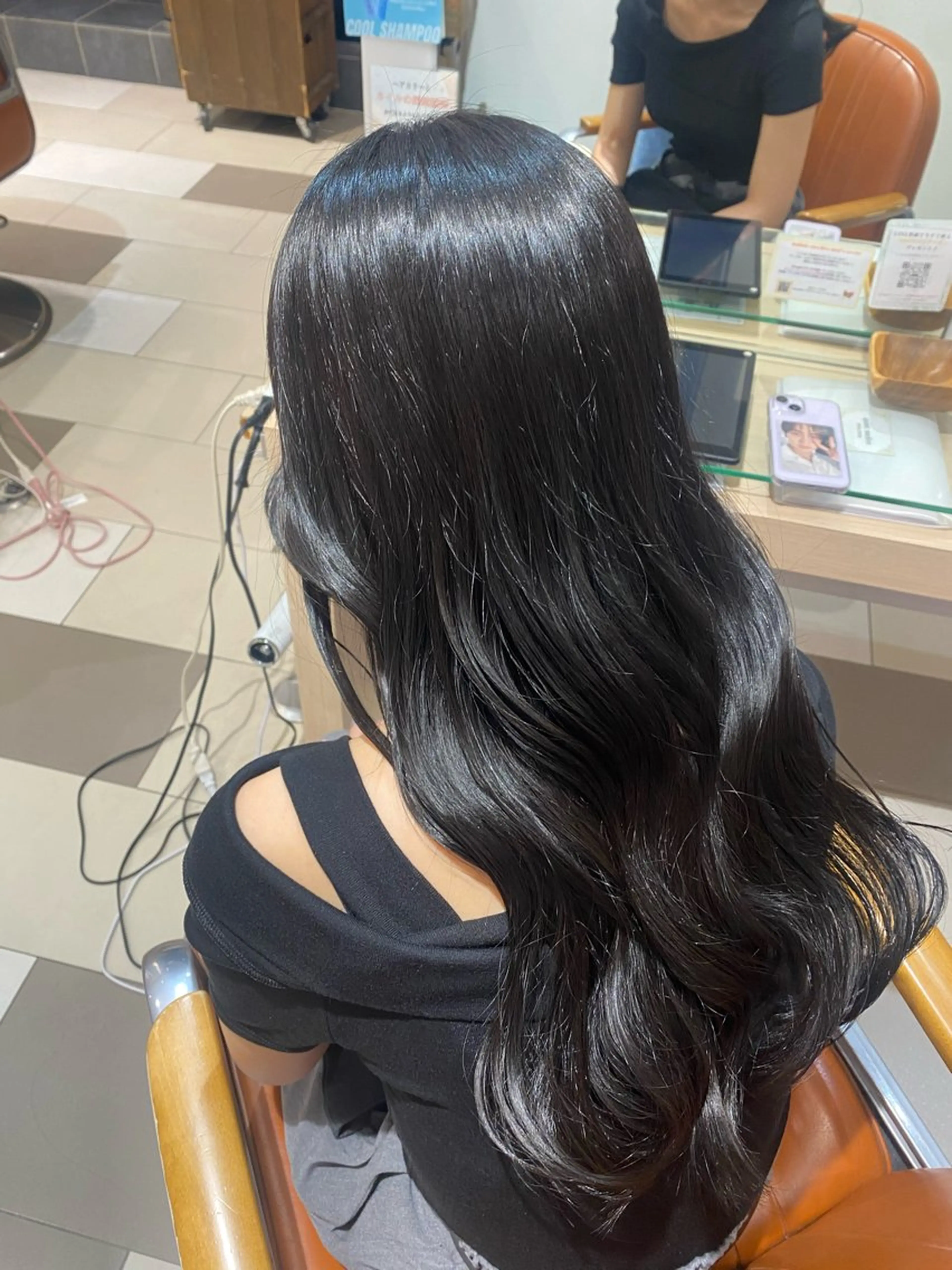ロング 🦋‪ハイトーンカラ ー🦋‪熊田 史織のヘアスタイル