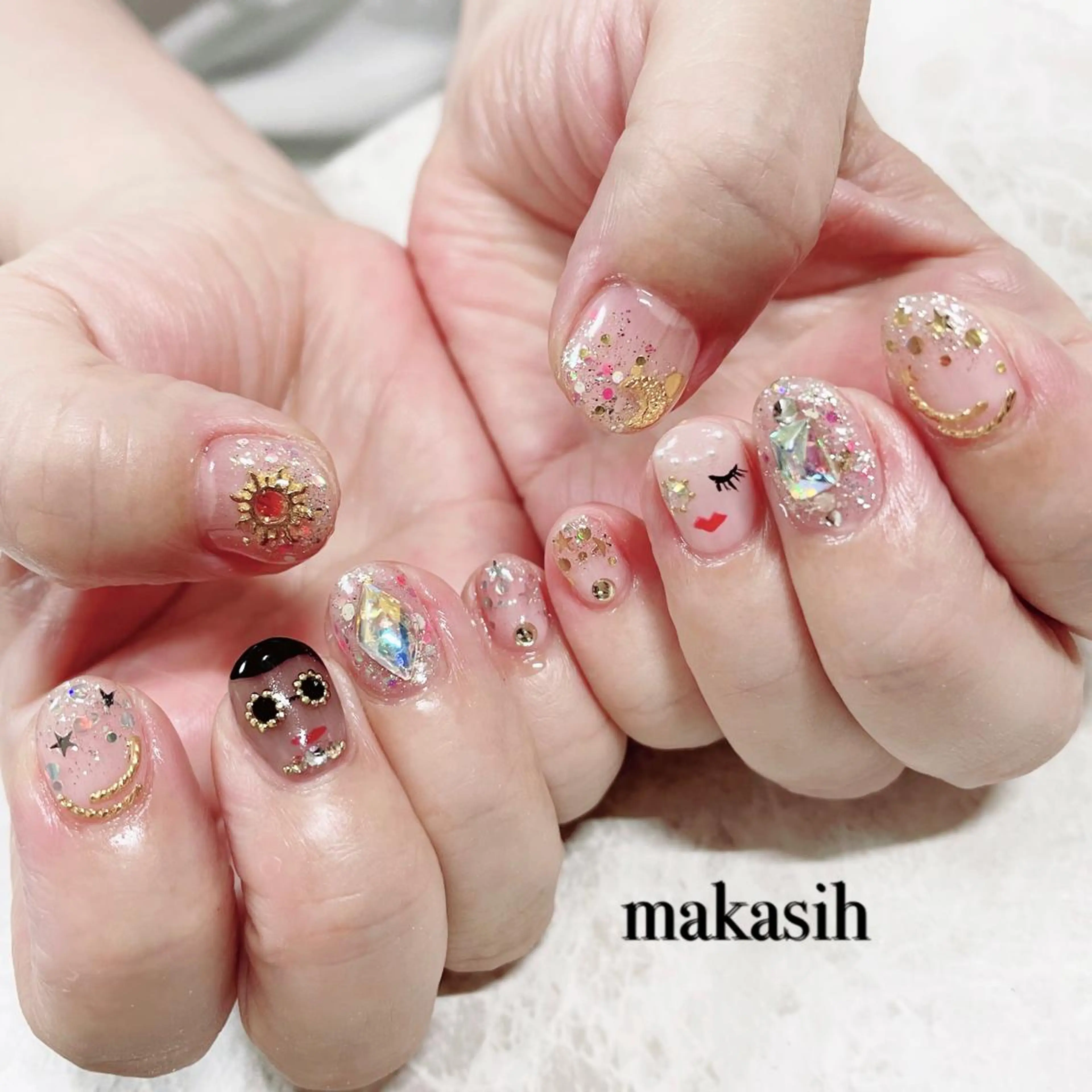 ネイル アートネイル キラキラネイル 濱田 美菜子のエステ・リラクイメージ