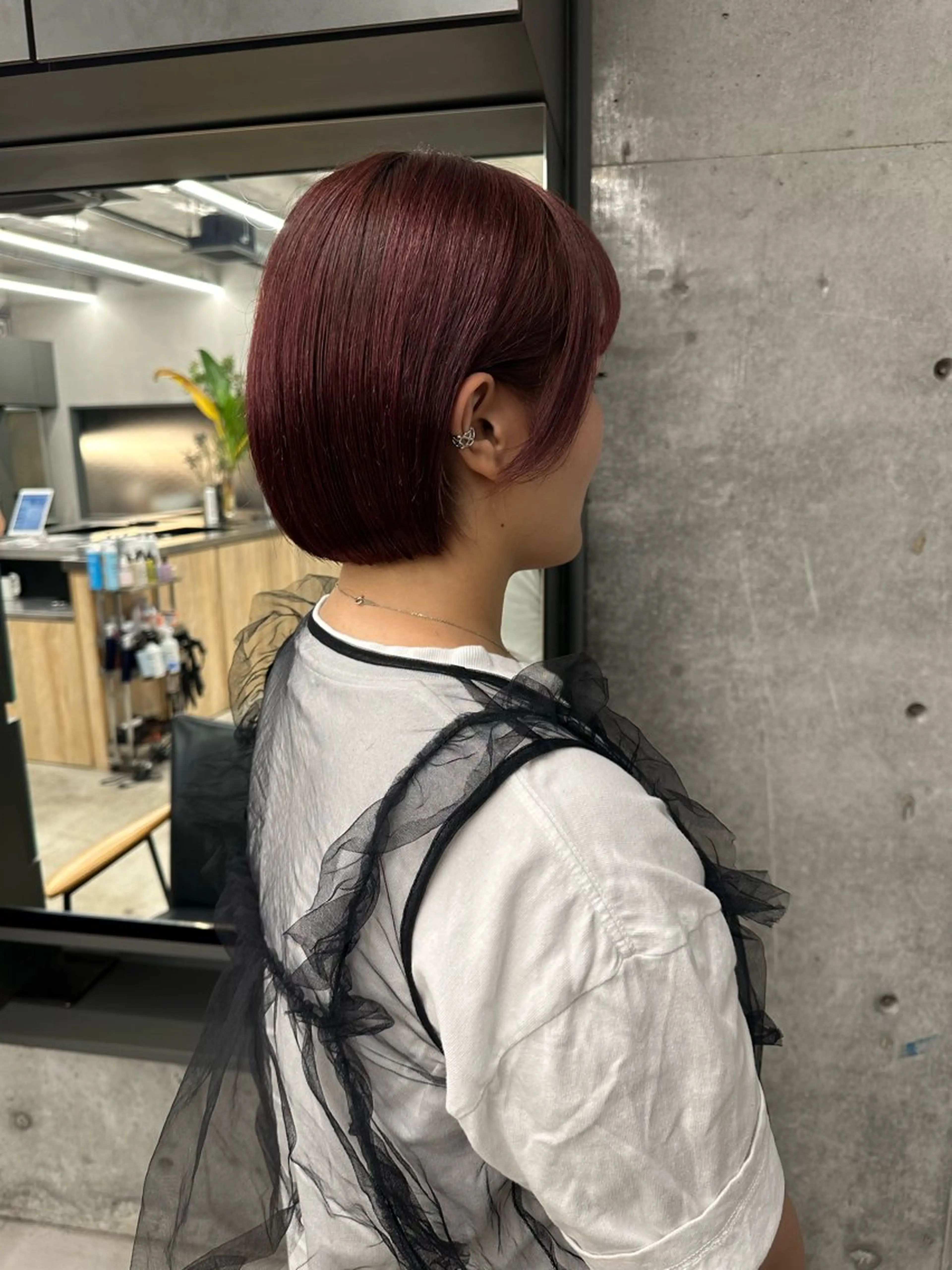 ショート カット ヘアカラー ボブ/似合わせカット /ニュアンスカラーのヘアスタイル