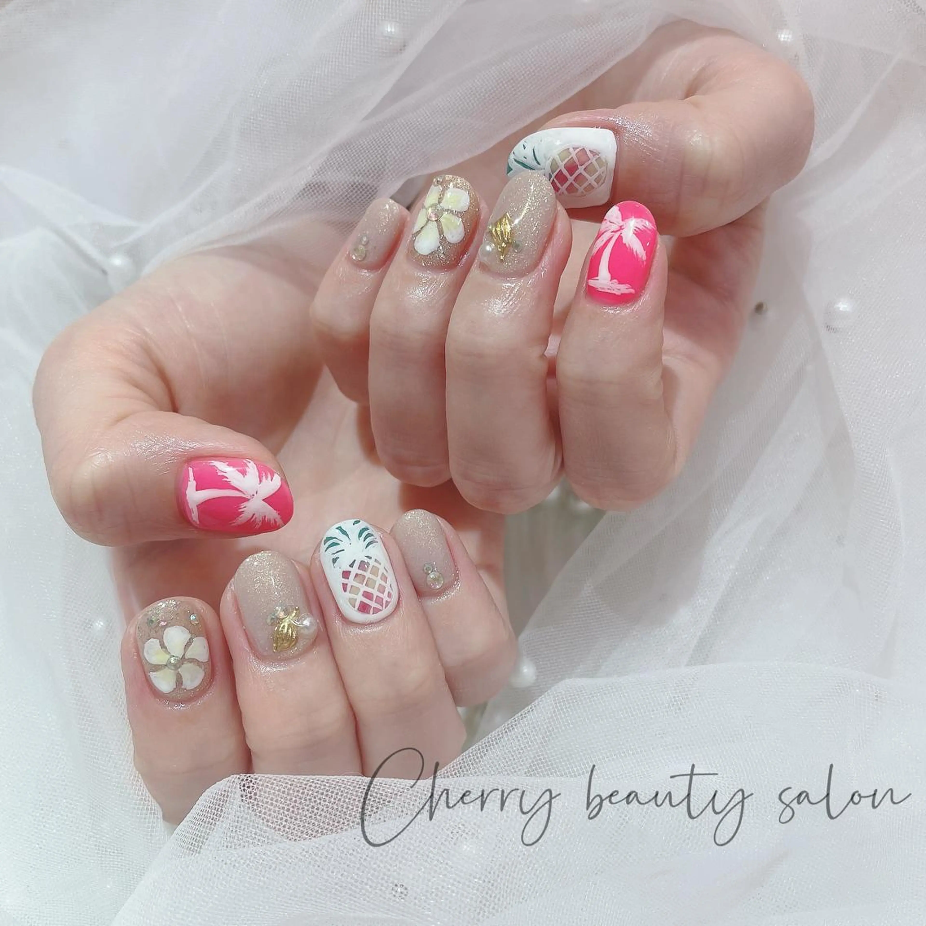 ネイル ハンドネイル ハンドケア SAKURA 🍒のネイルデザイン