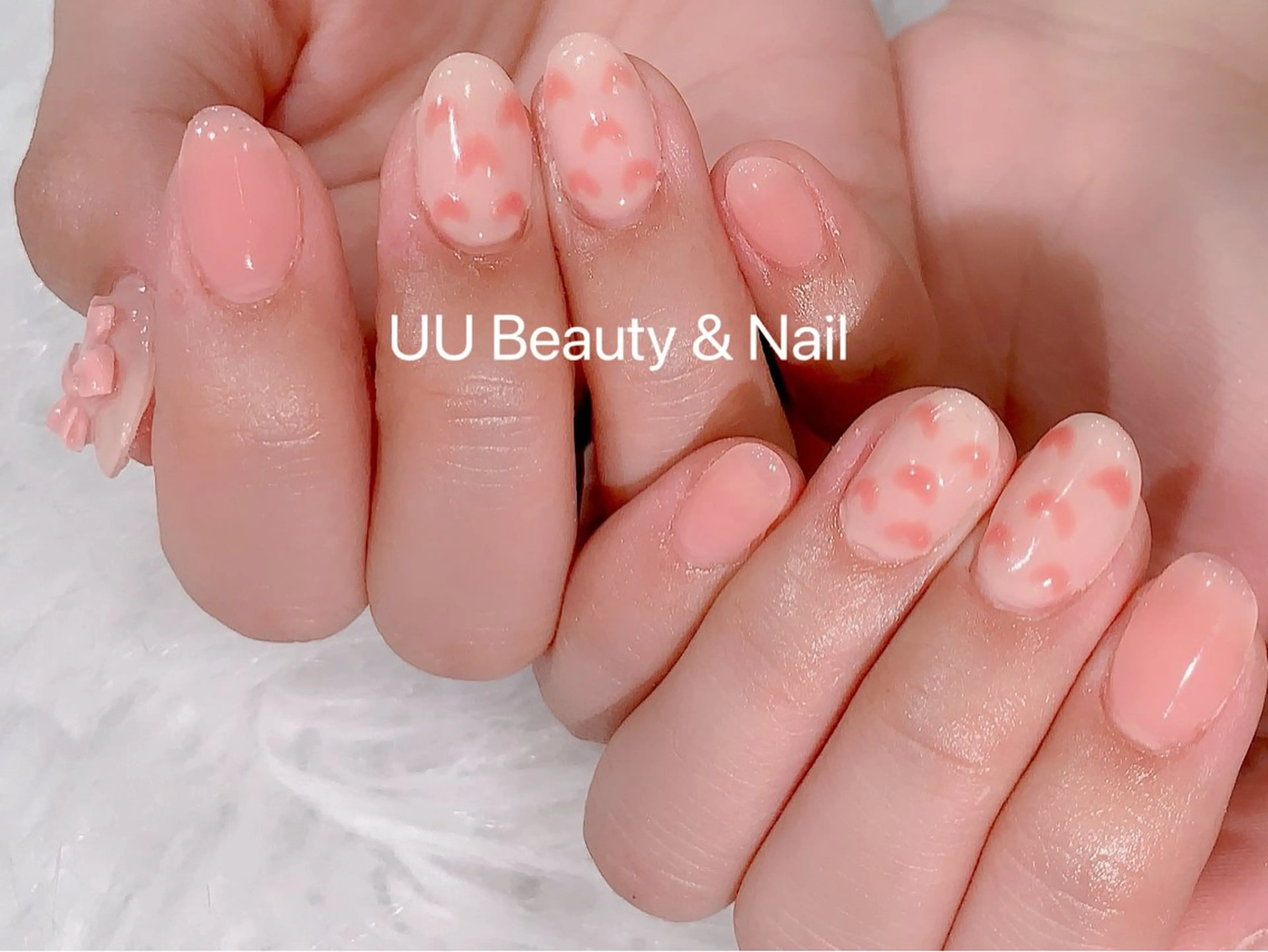 ネイル ピンク シンプルネイル ハンドネイル ハンドケア UU Salon所属・UU ゆきのネイルデザイン
