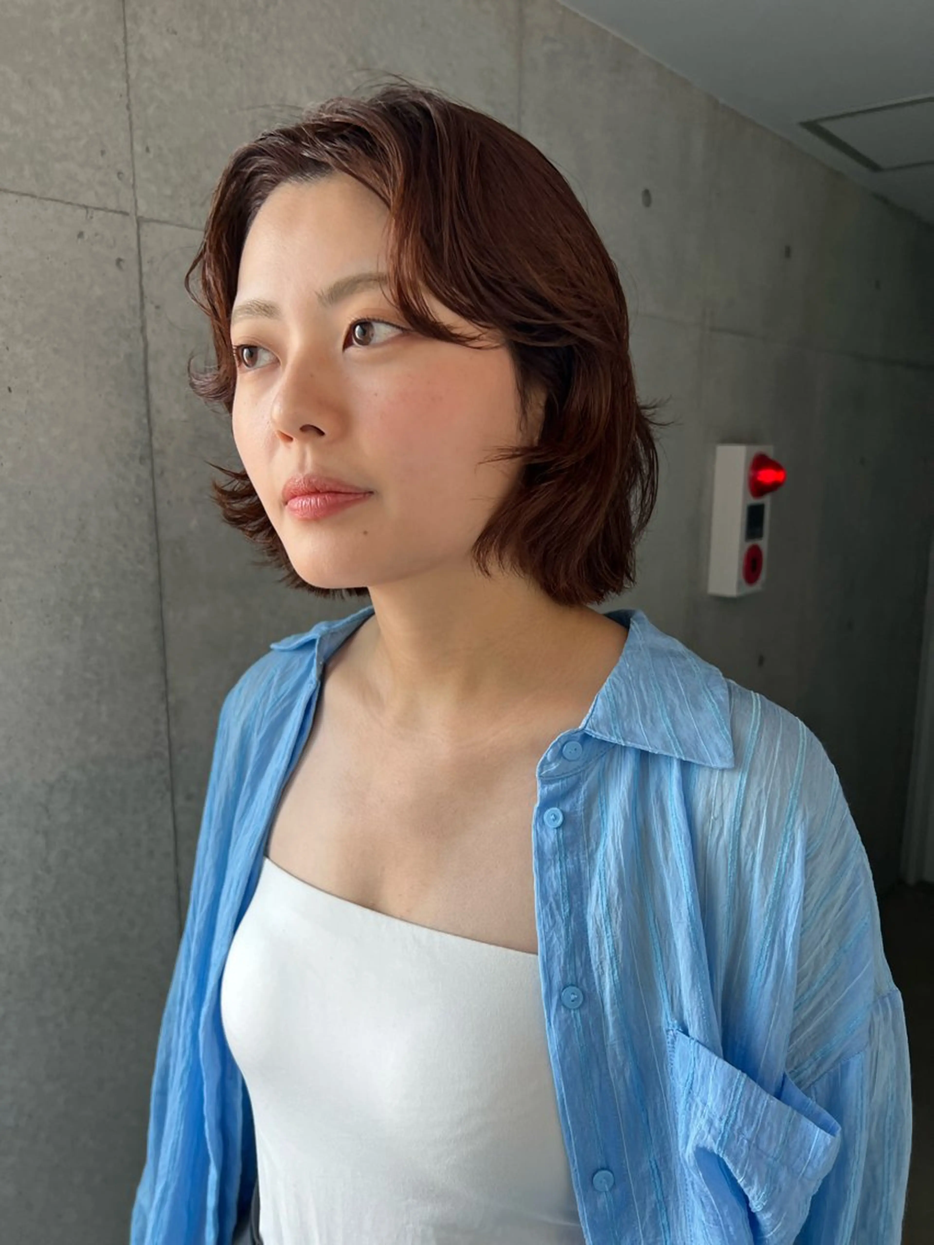 ショート カラー ブラウンカラー オレンジ オレンジブラウン くせ毛 カット ヘアカラー sakoda shunkiのヘアスタイル