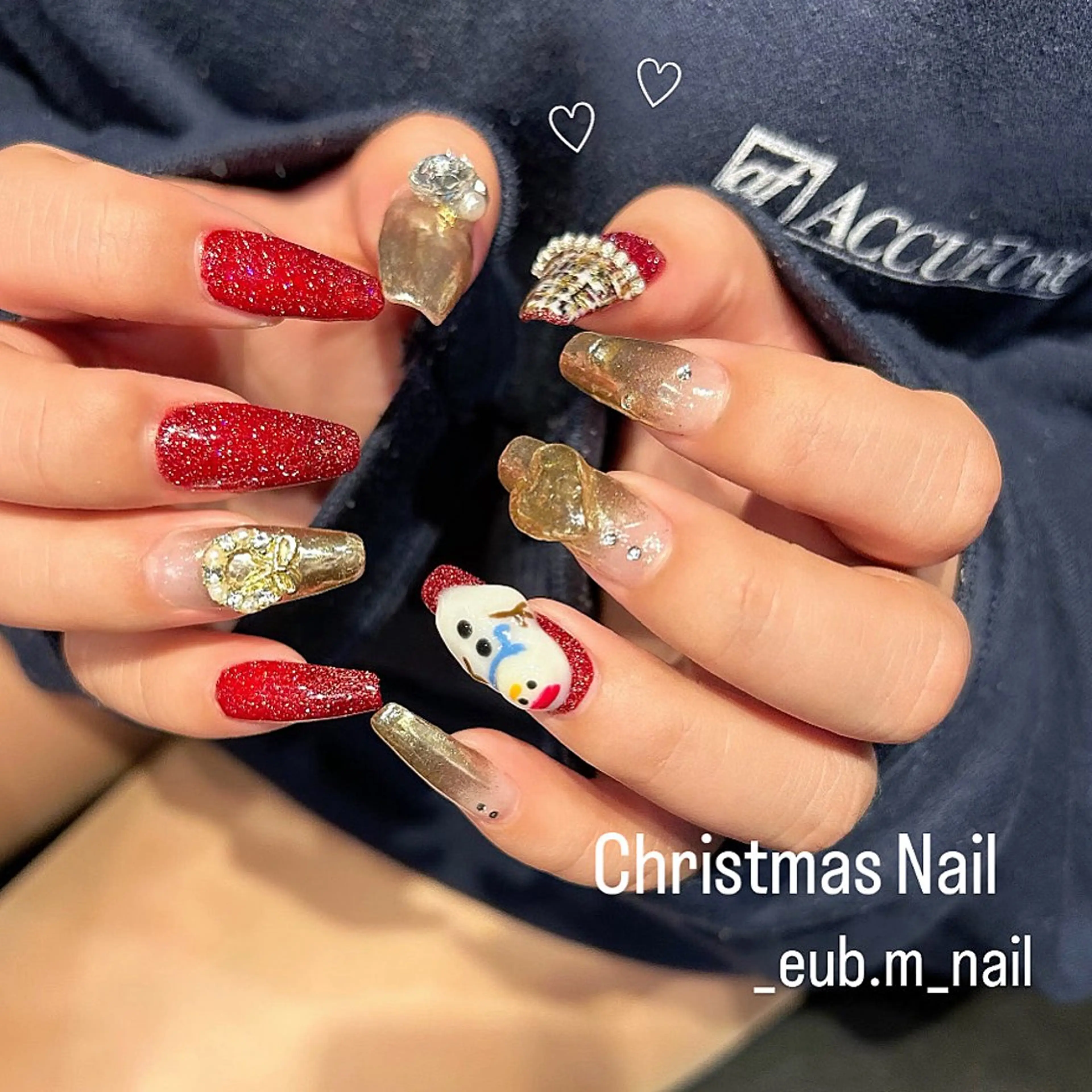 ネイル アートネイル フラッシュネイル グラデーション ミラーネイル 冬ネイル 深夜ネイルサロン eub.m_nailのネイルデザイン