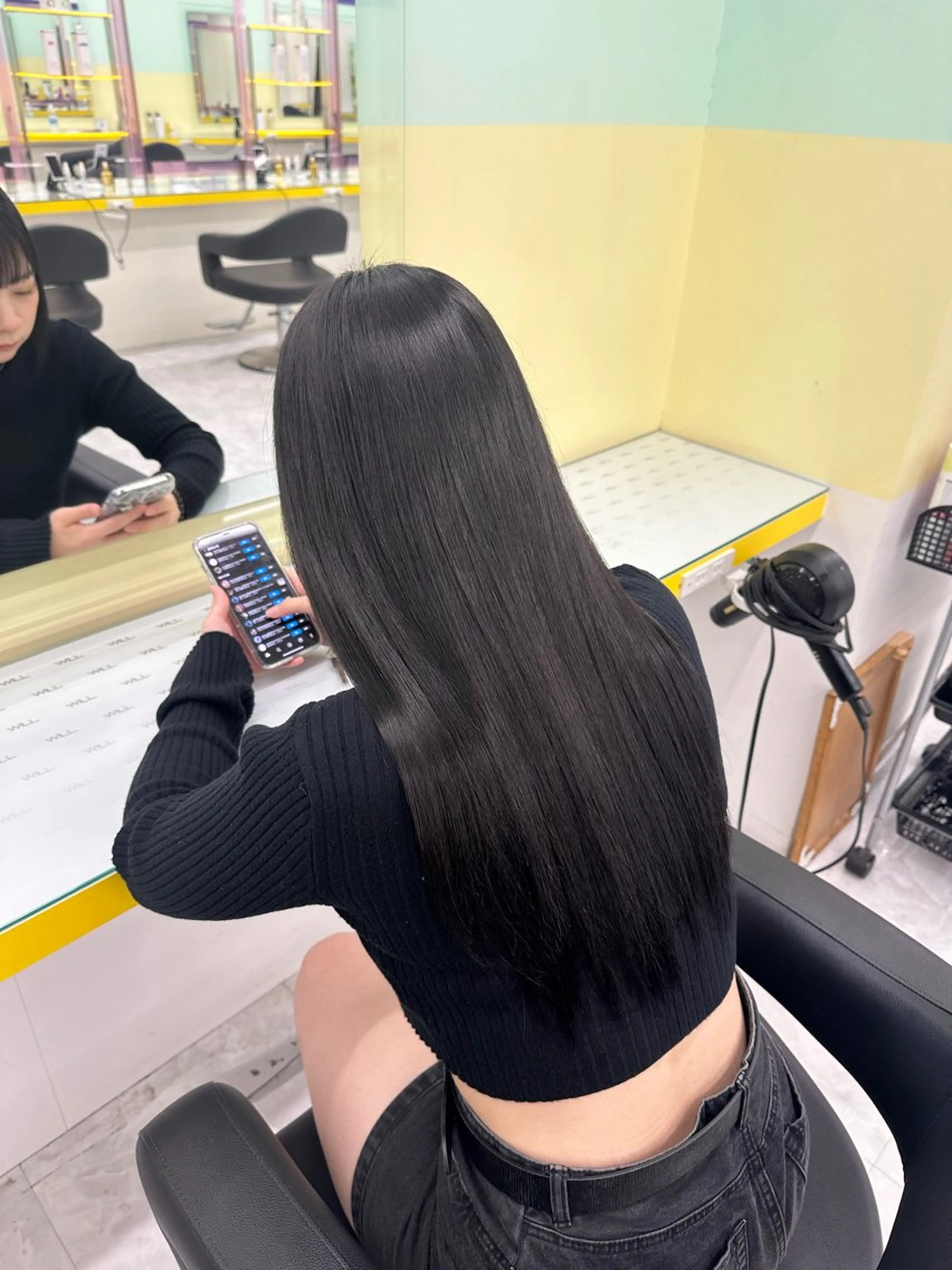 ロング カット ヘアカラー 縮毛矯正 トリートメント ヘアセット 透明感/艶髪矯正 特化🪞安瑞未🪞のヘアスタイル