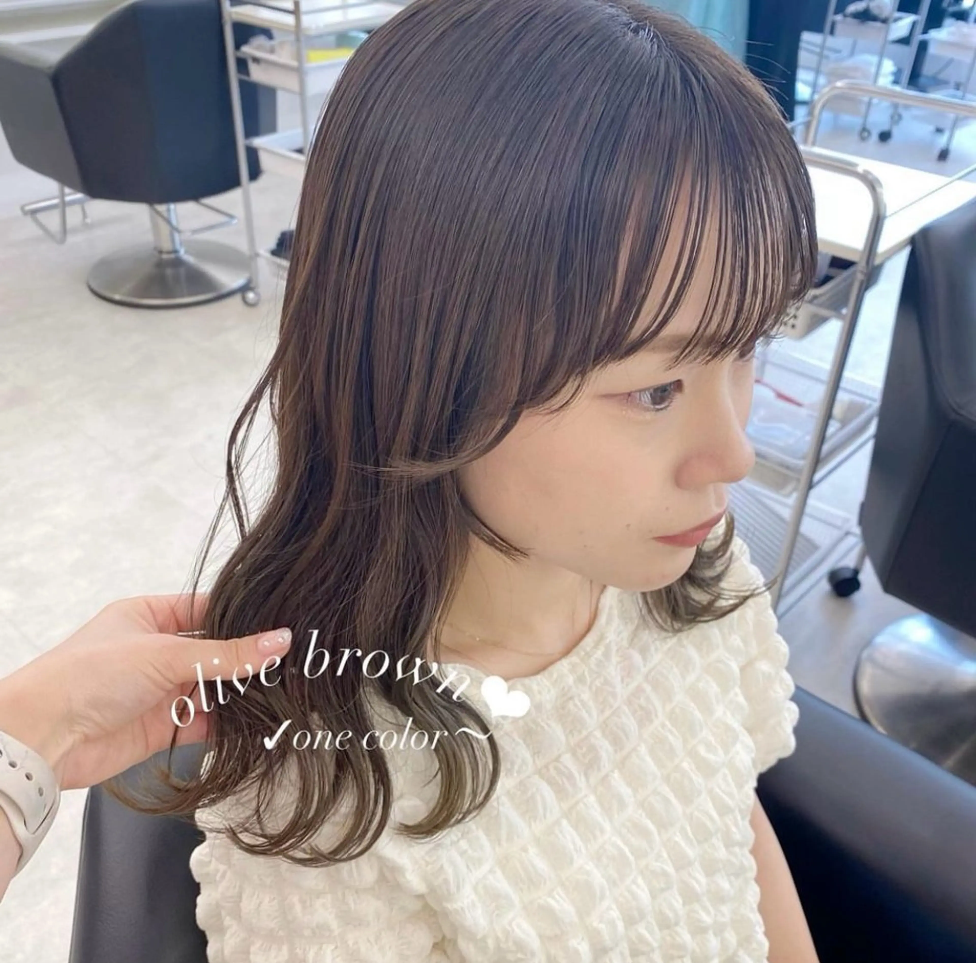 セミロング カラー ParveMix♡ 加藤理沙のヘアスタイル