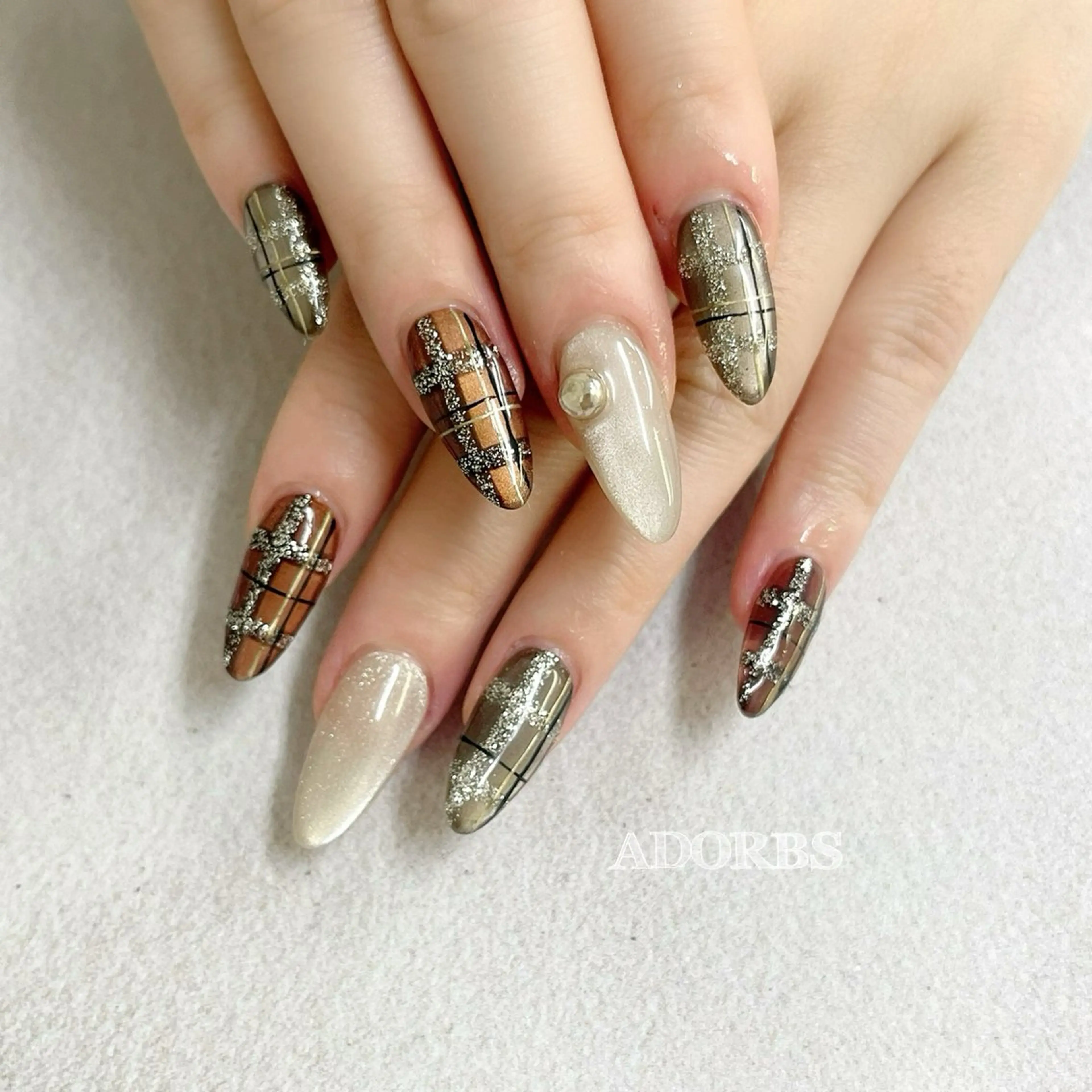 ネイル 長さ出し ハンドネイル ADORBS ✩上福岡Ranranのネイルデザイン