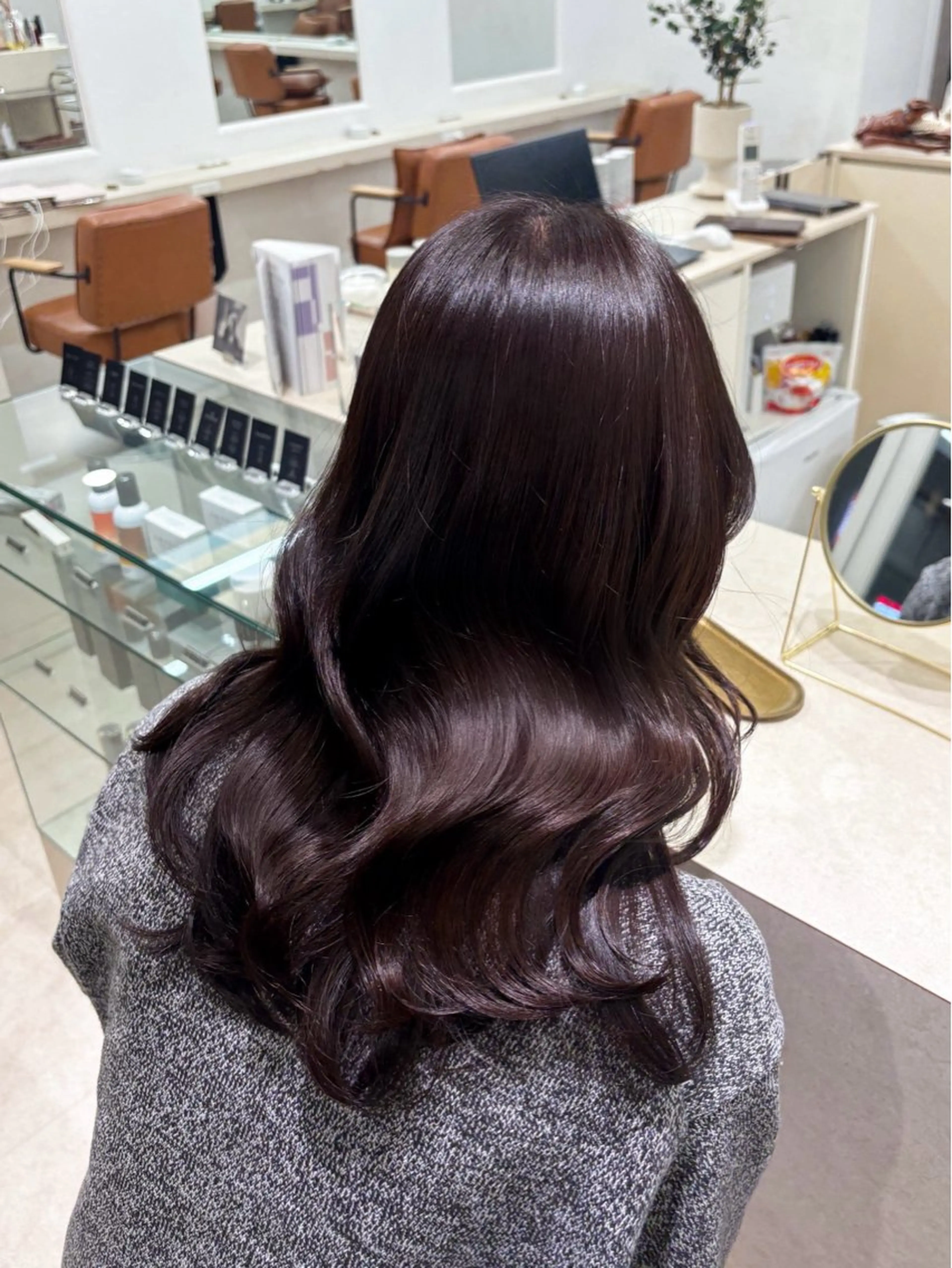 ロング カラー ヘアカラー トリートメント 🎀りこ/ 透明感カラー🫧🎀のヘアスタイル