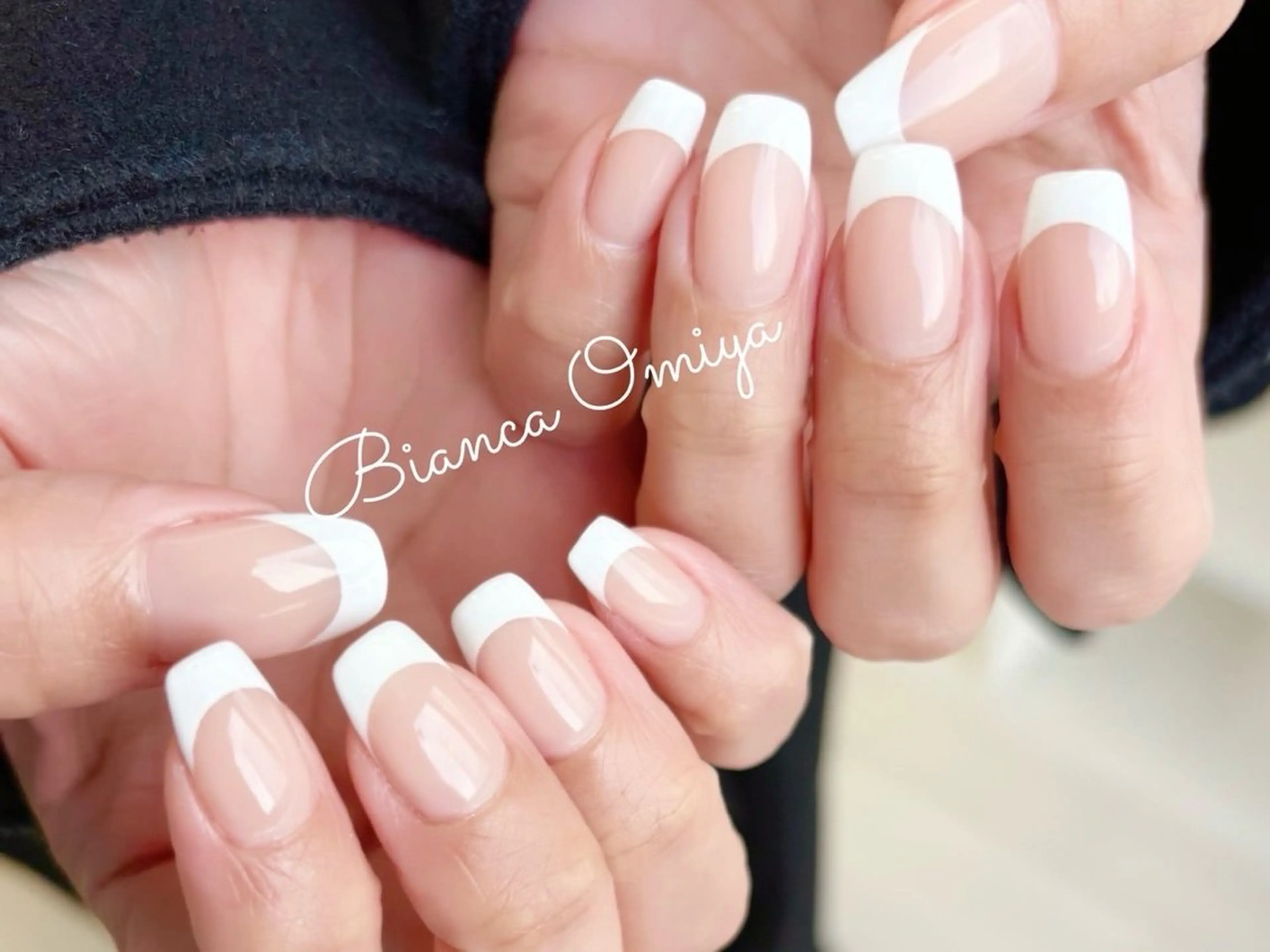 オフ🈚️✩.*˚シンプルフレンチネイル✩.*˚【クリアベース】/大宮/パラジェル変更可能🫧ྀི🎀ིྀの写真