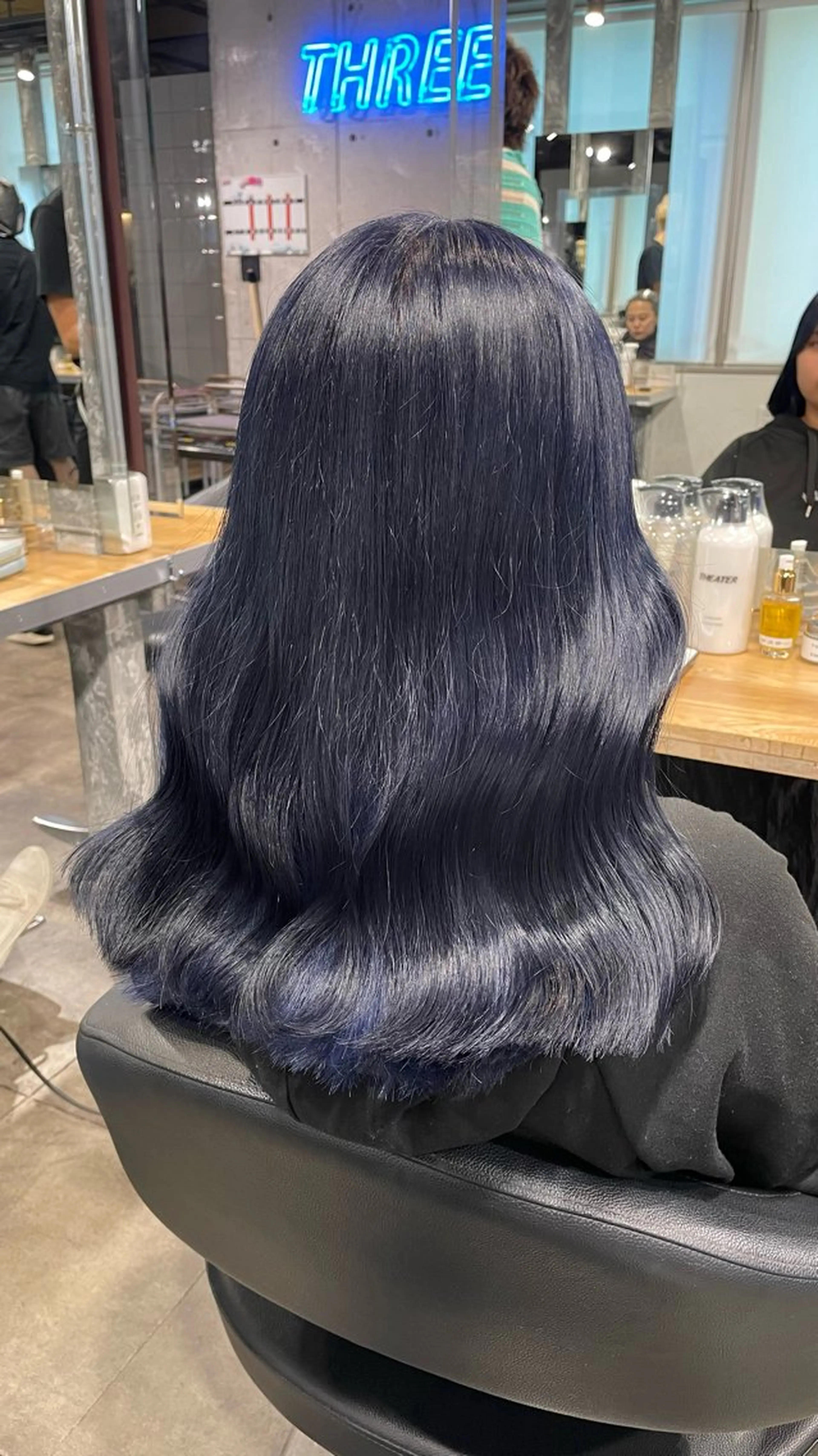 セミロング カラー ブルーカラー alicetokyo 🦋宮葉🦋のマツエク・マツパデザイン