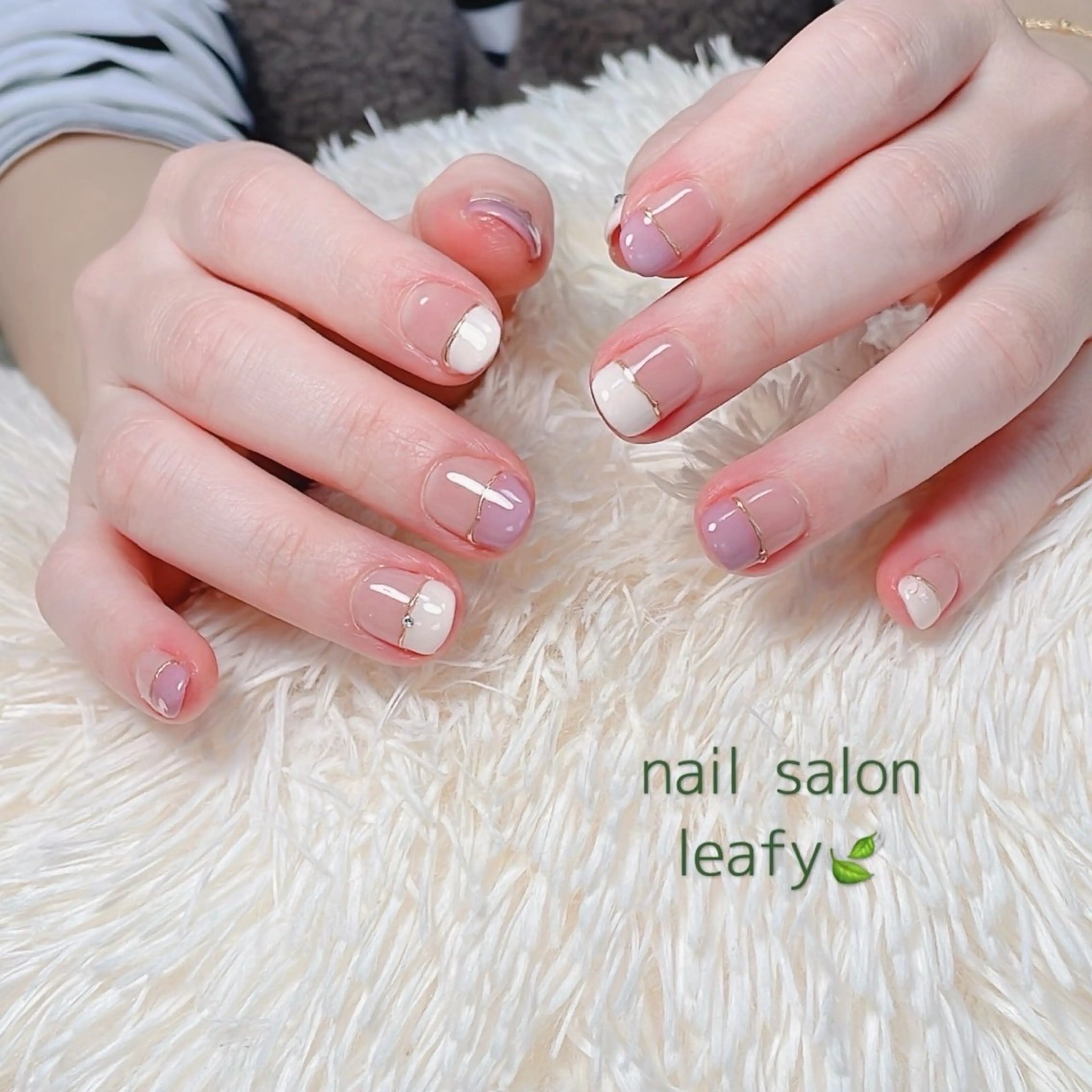 ネイル 春ネイル ハンドネイル ネイルサロン leafyのネイルデザイン