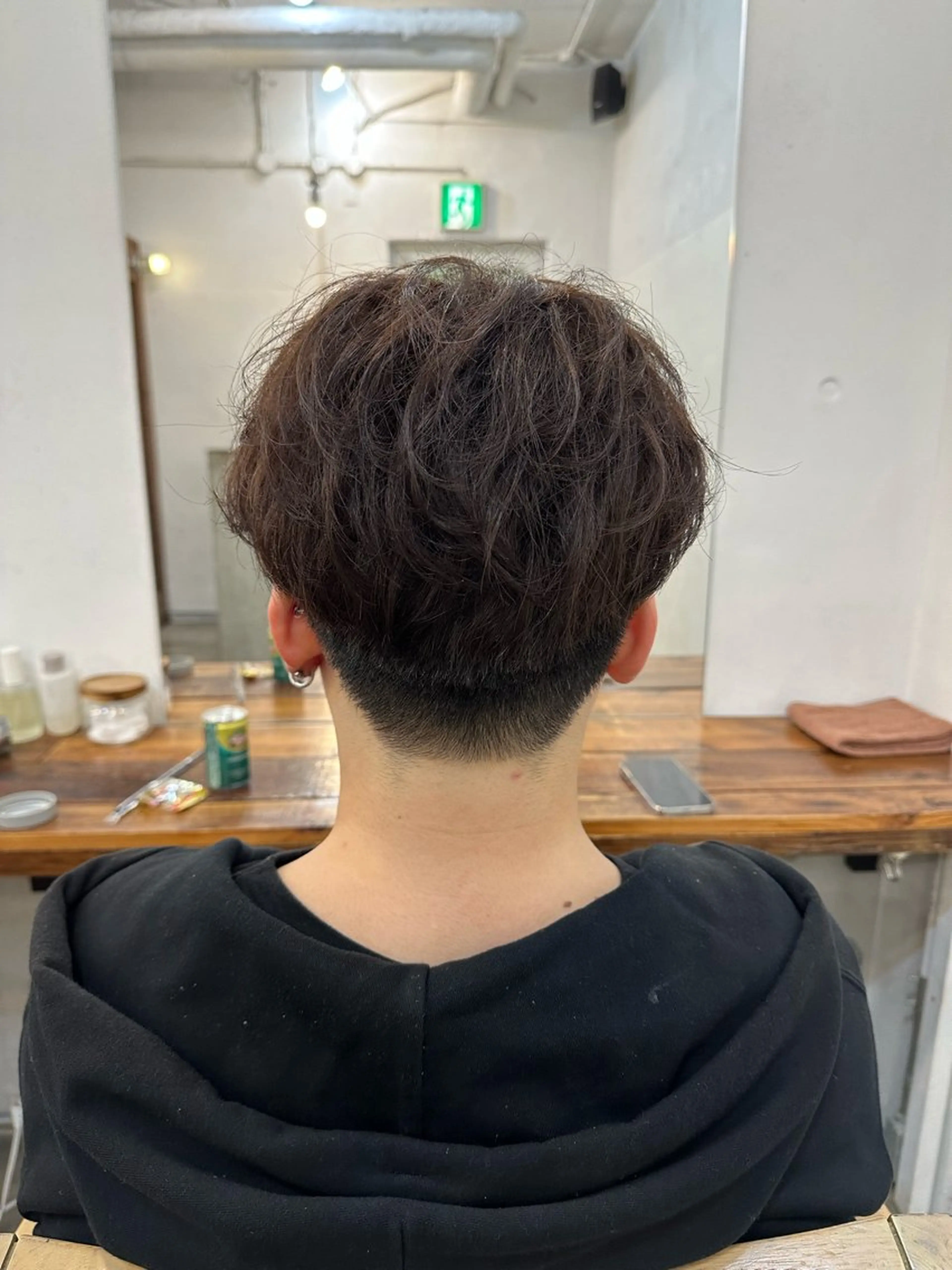 ショート カラー パーマ メンズ パーマ カットモデル募集中/ たなかはやとのヘアスタイル