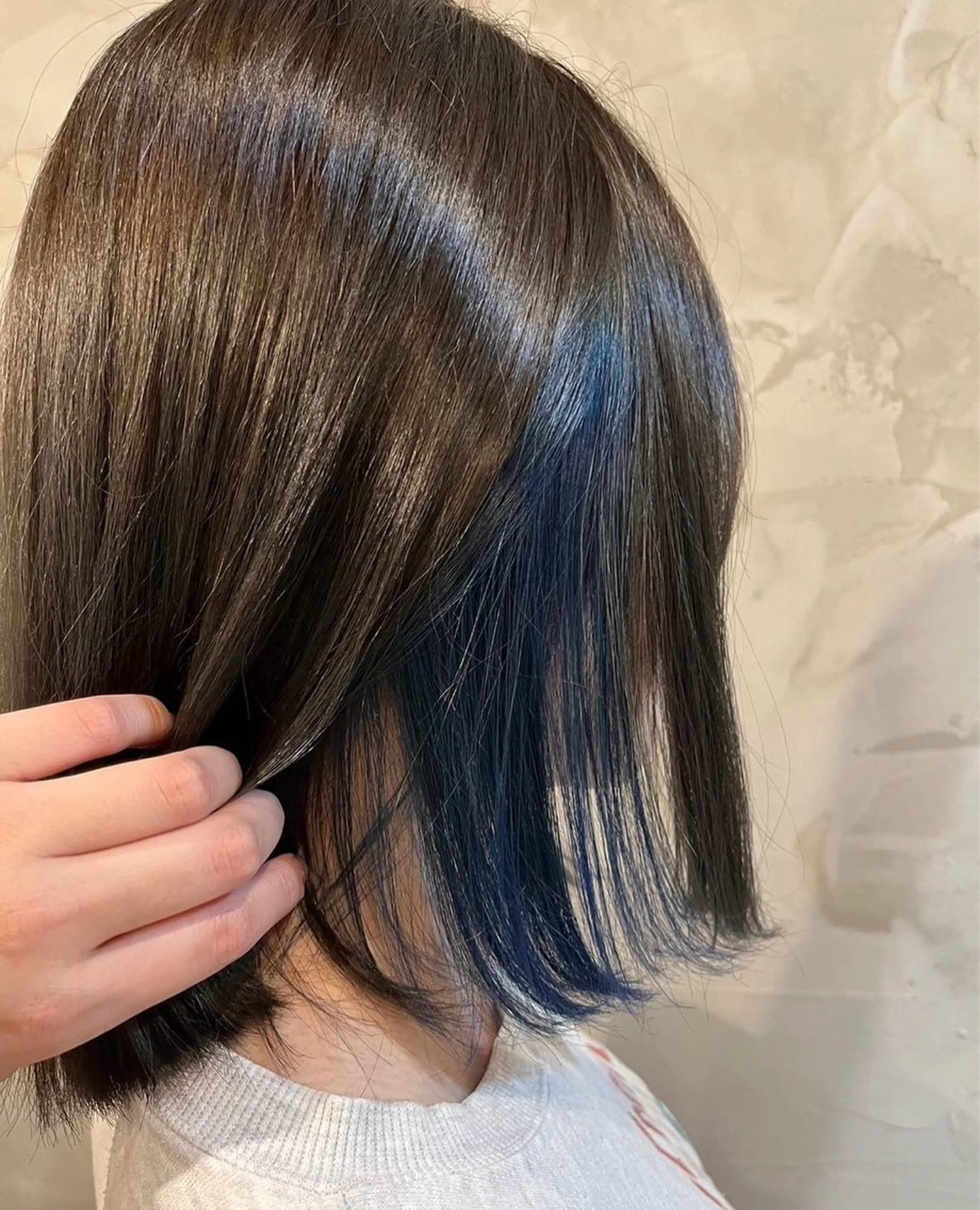 カラー イヤリングカラー ヘアカラー 川原 結希音のヘアスタイル