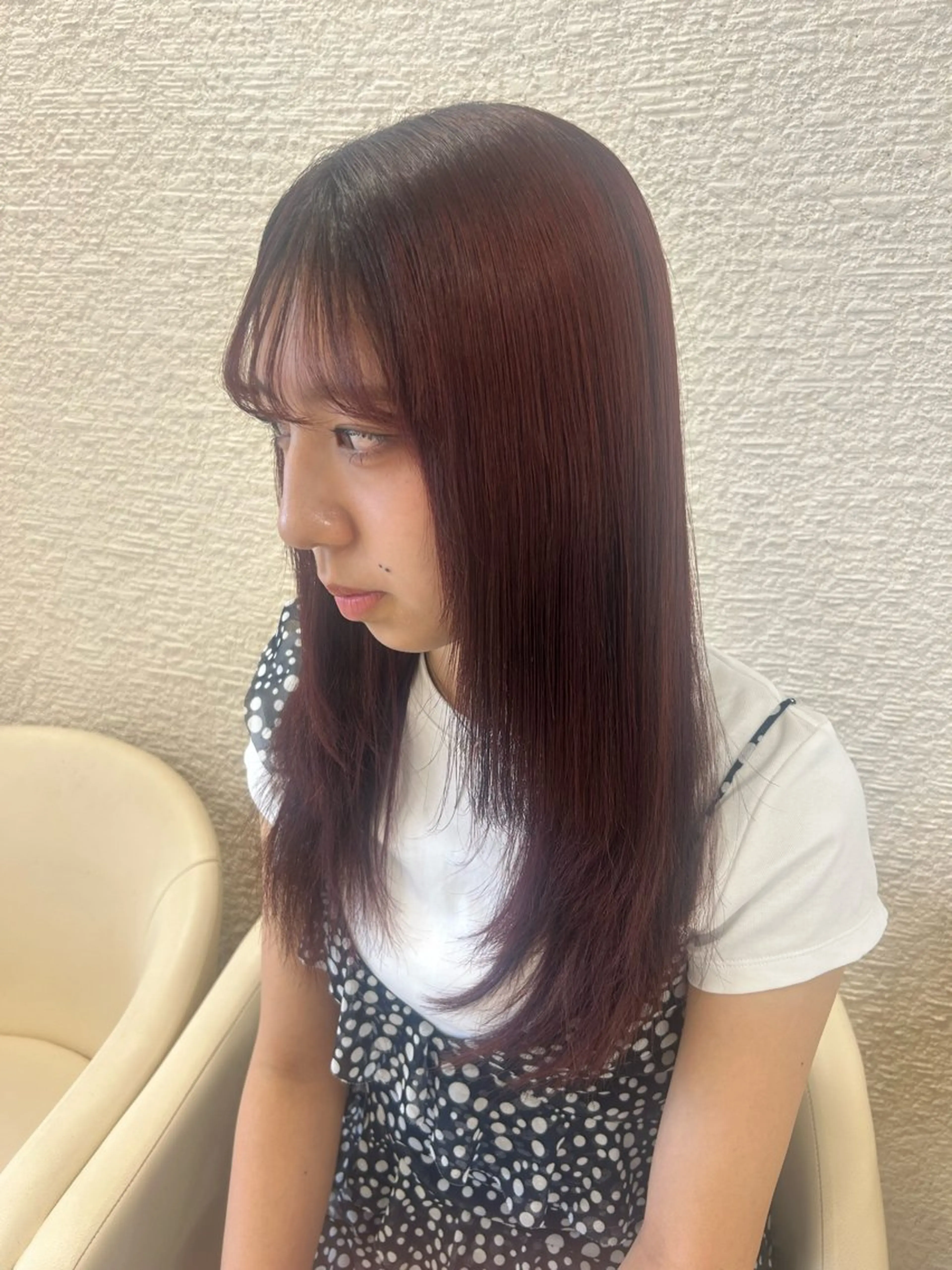 セミロング ヘアカラー トリートメント 透明感カラー／スパ 🫧yuiのヘアスタイル