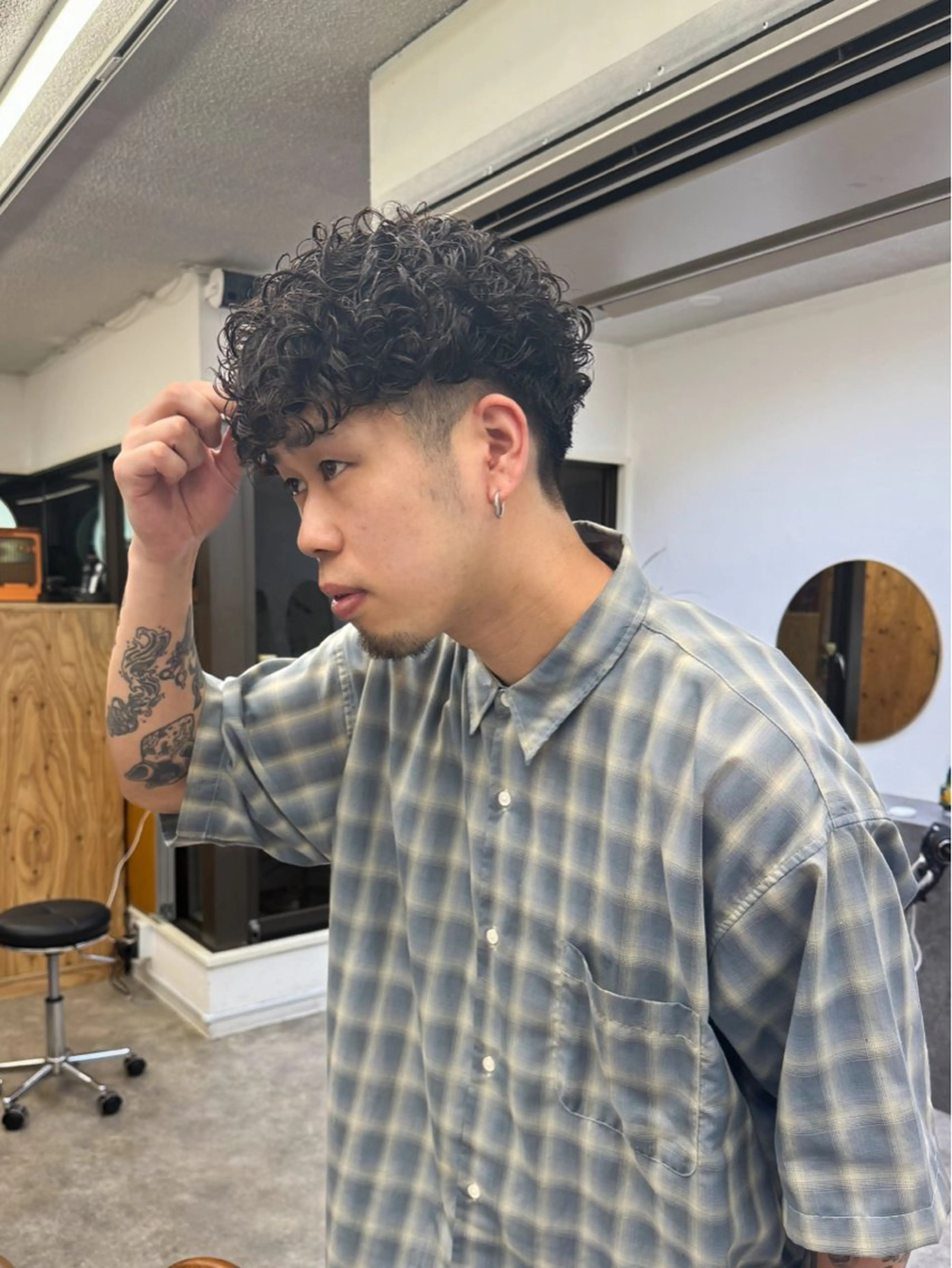 パーマ メンズ メンズパーマ プードルパーマ プードルパーマ カット パーマ Seeknext // Rukaのヘアスタイル