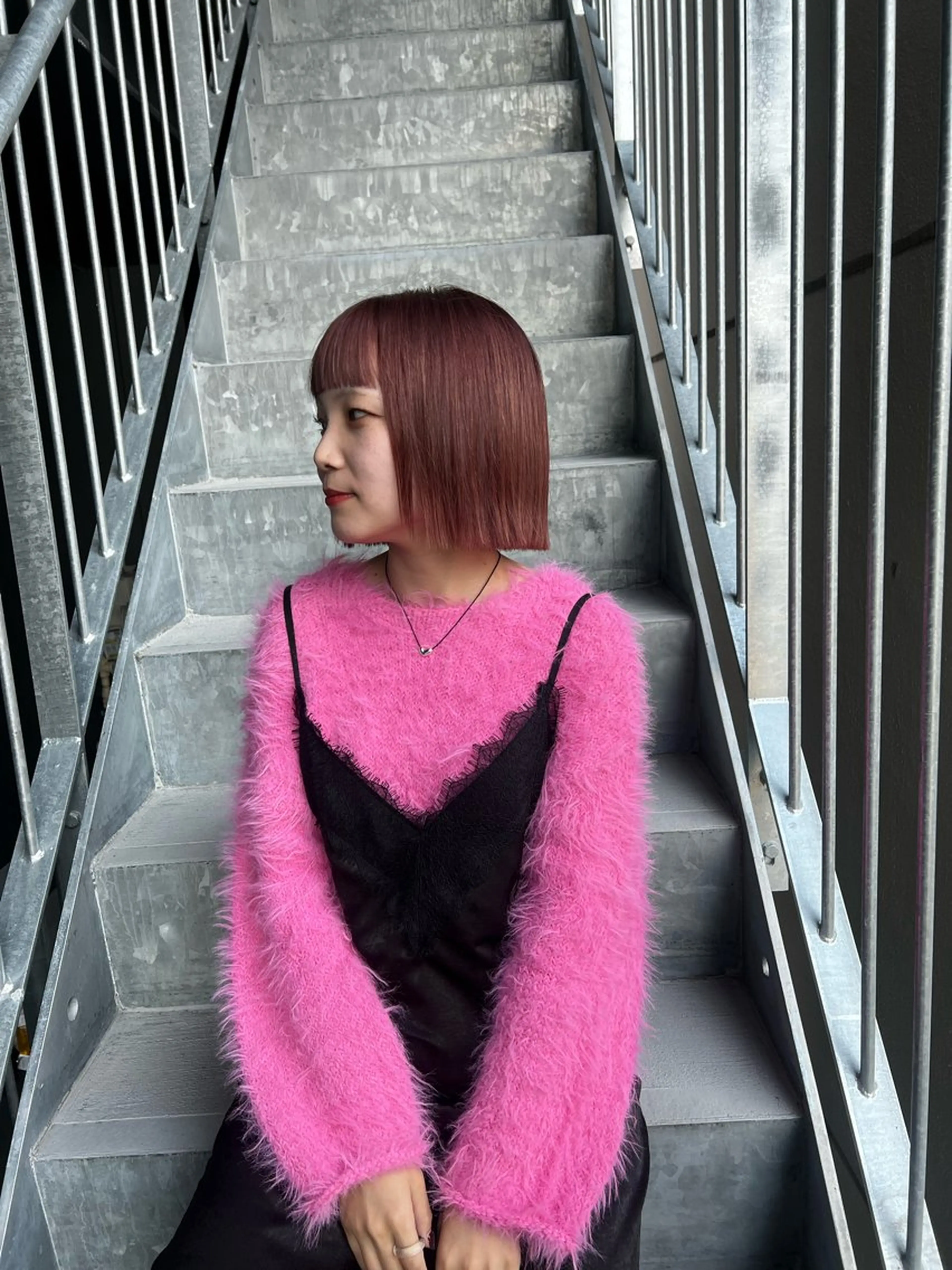 ミディアム カラー カット ヘアカラー トリートメント ブリーチなし 透明感🔅KANTAのヘアスタイル