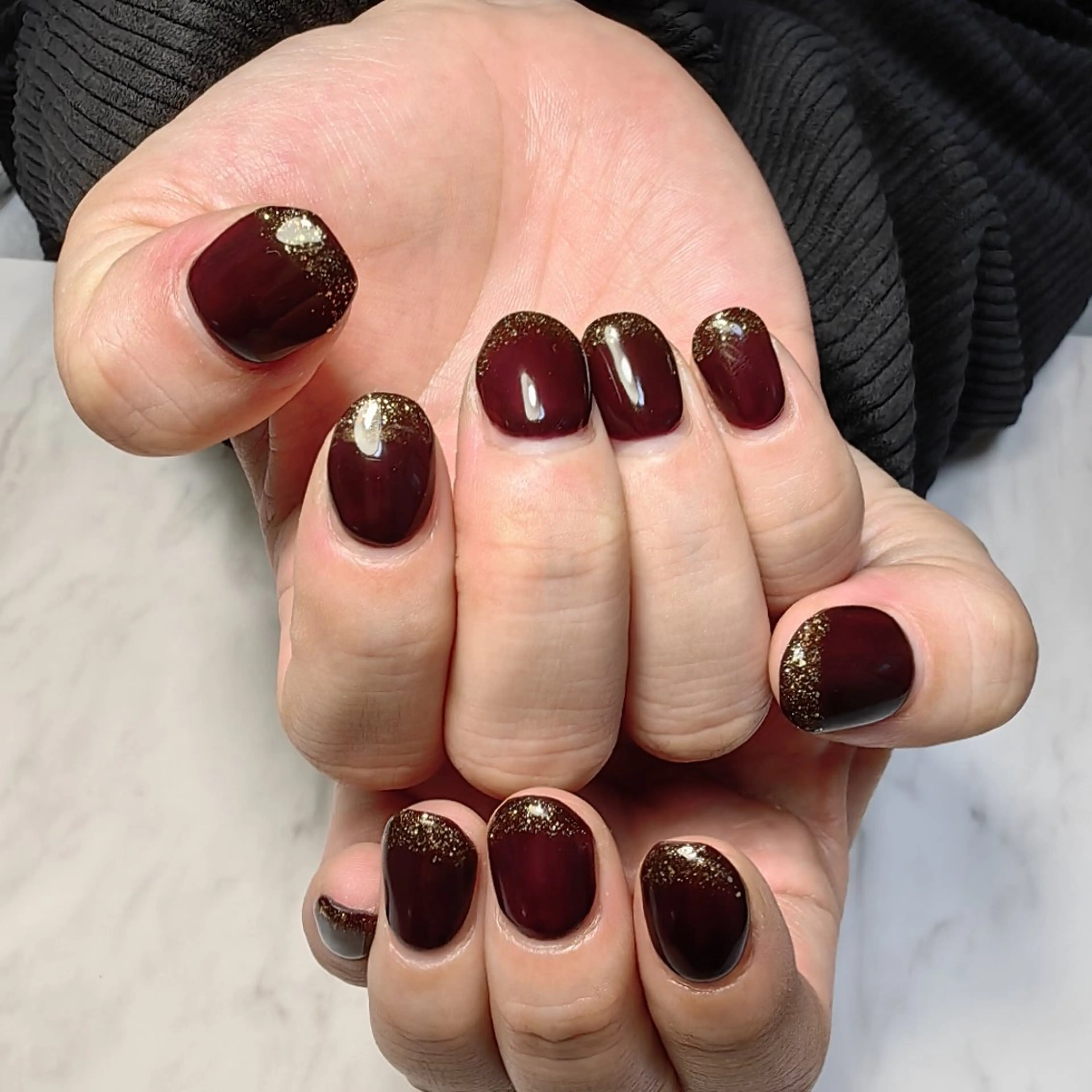 ネイル ボルドー ハンドネイル reve あやののネイルデザイン