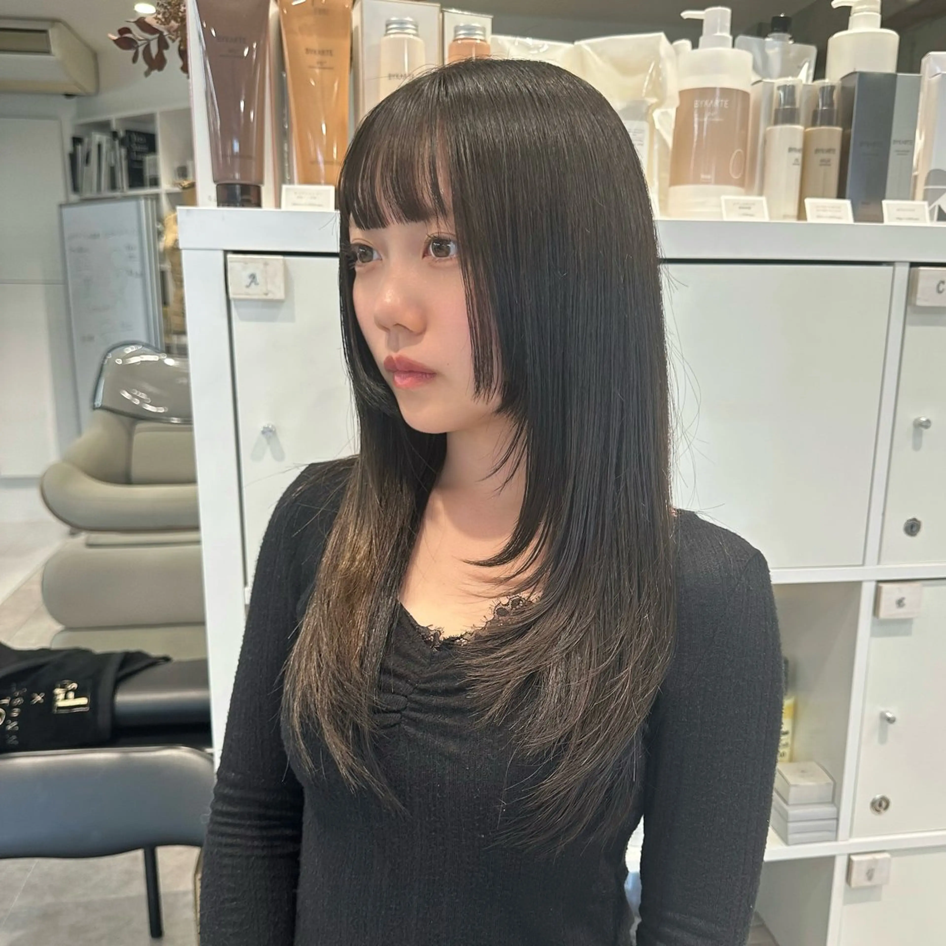 ロング 山崎 結菜LEV.のヘアスタイル