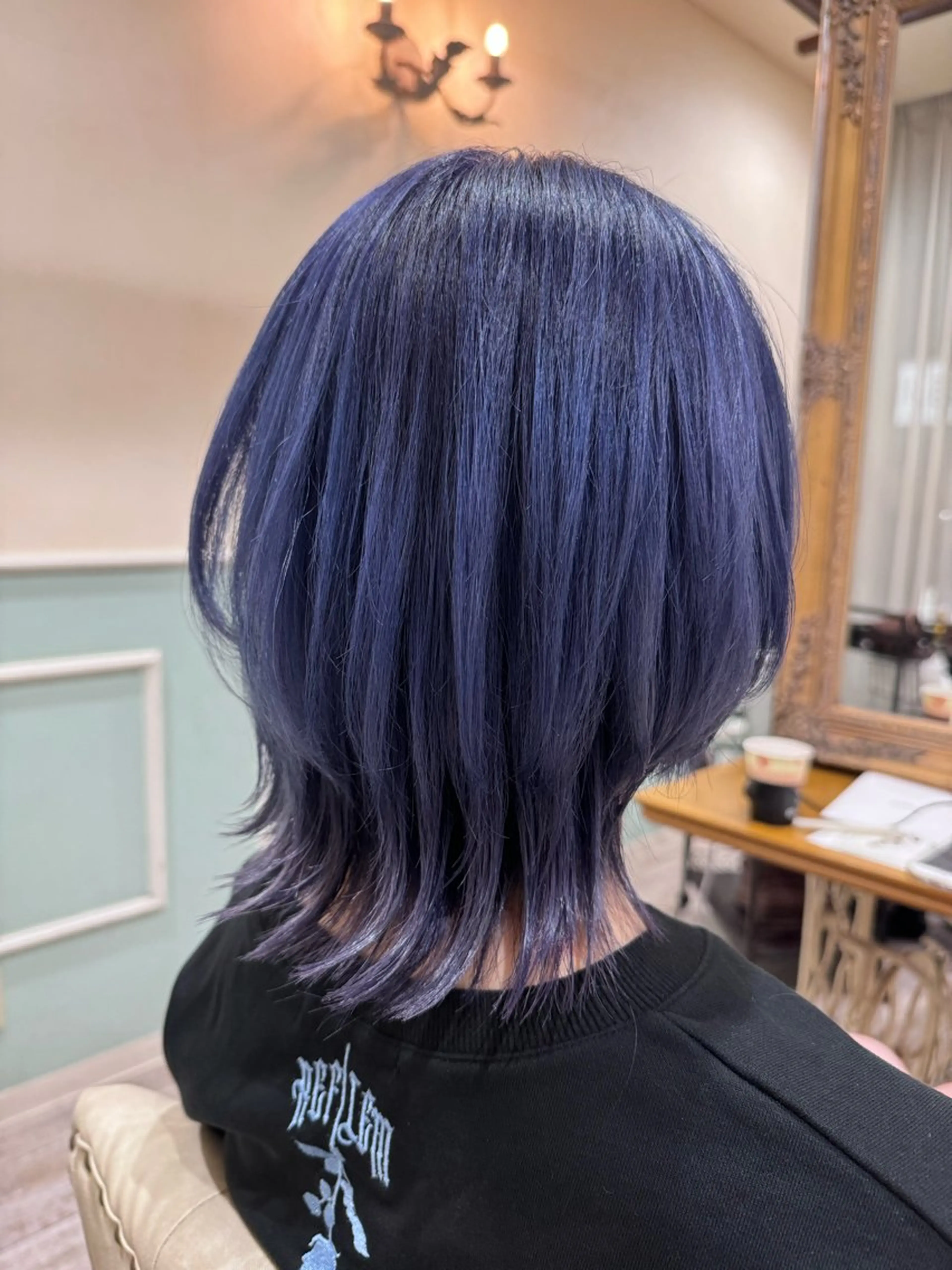 ミディアム カラー ブルーカラー ブルーバイオレット グラデーションカラー ピンクカラー バイオレットカラー カット ヘアカラー トリートメント noble店長 松本　拓也▶◀*.のヘアスタイル